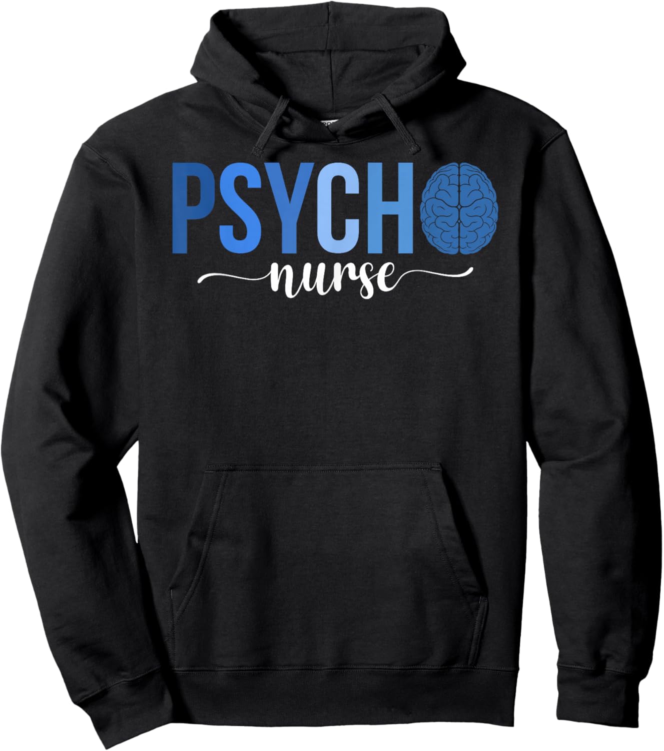 Boho Psych Nurse Appreciation Psychiatric Nurse Hoodie - Hoodie | Black