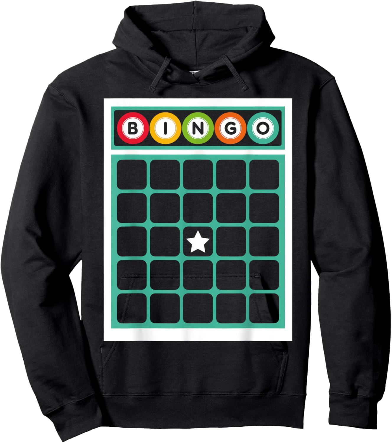 Bingo Card Bingo Costume Funny Bingo Player Halloween Outfit Hoodie - Hoodie | Black