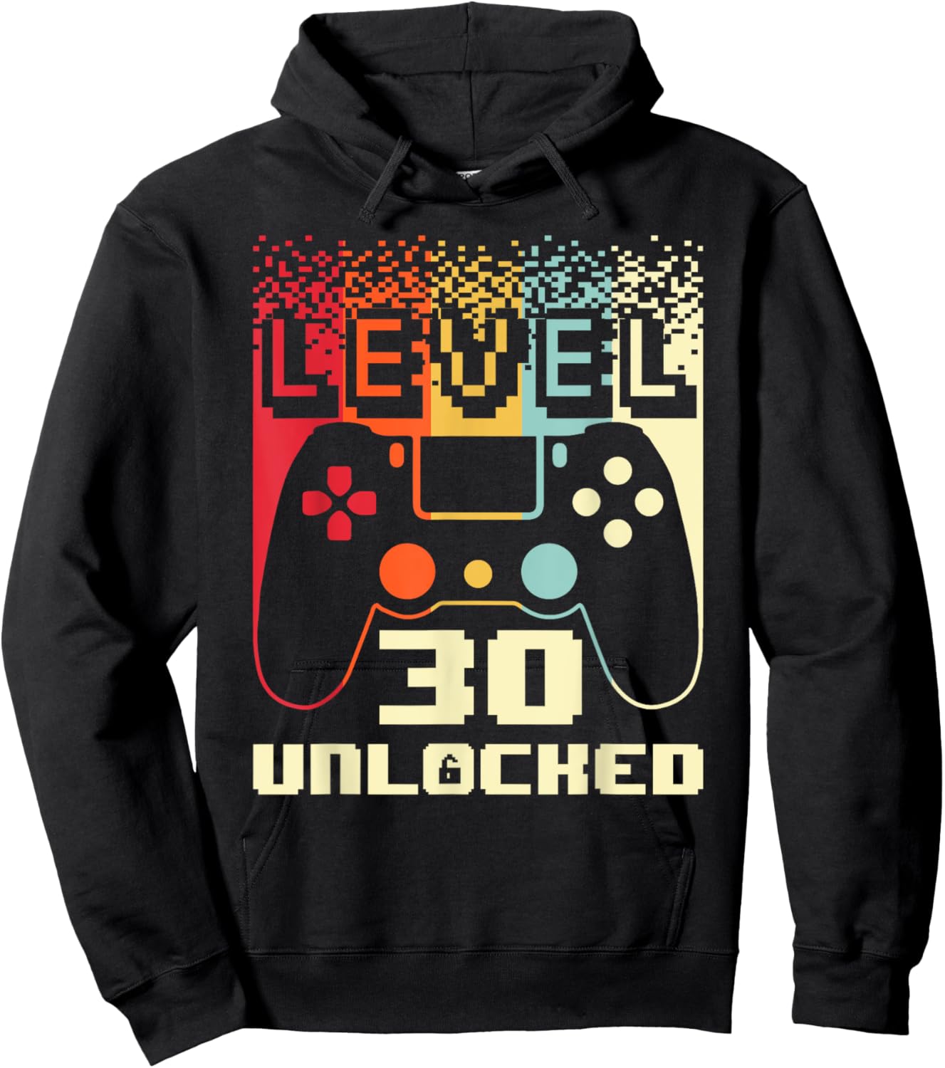 30th Birthday Level 30 Unlocked Gamer 30 Year Old Hoodie - Hoodie | Black