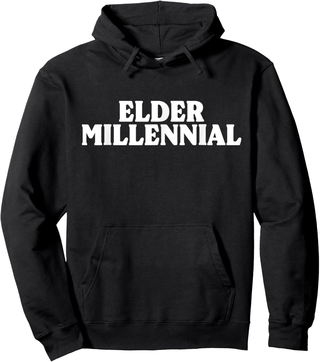 Elder Millennial Funny Retro 90s Nostalgia Hoodie - Hoodie | Black