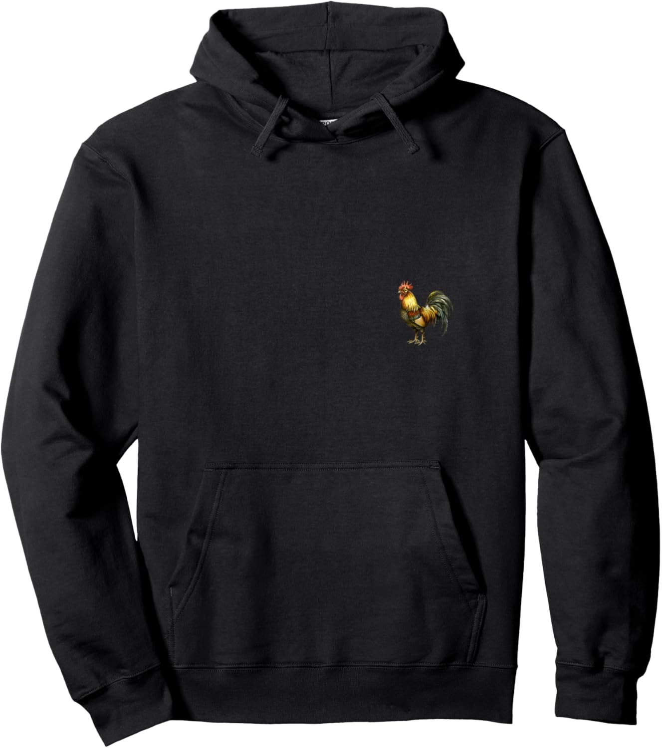 Vintage Rooster Key West Florida Vacation 2-Sided V-Neck Hoodie - Hoodie | Black