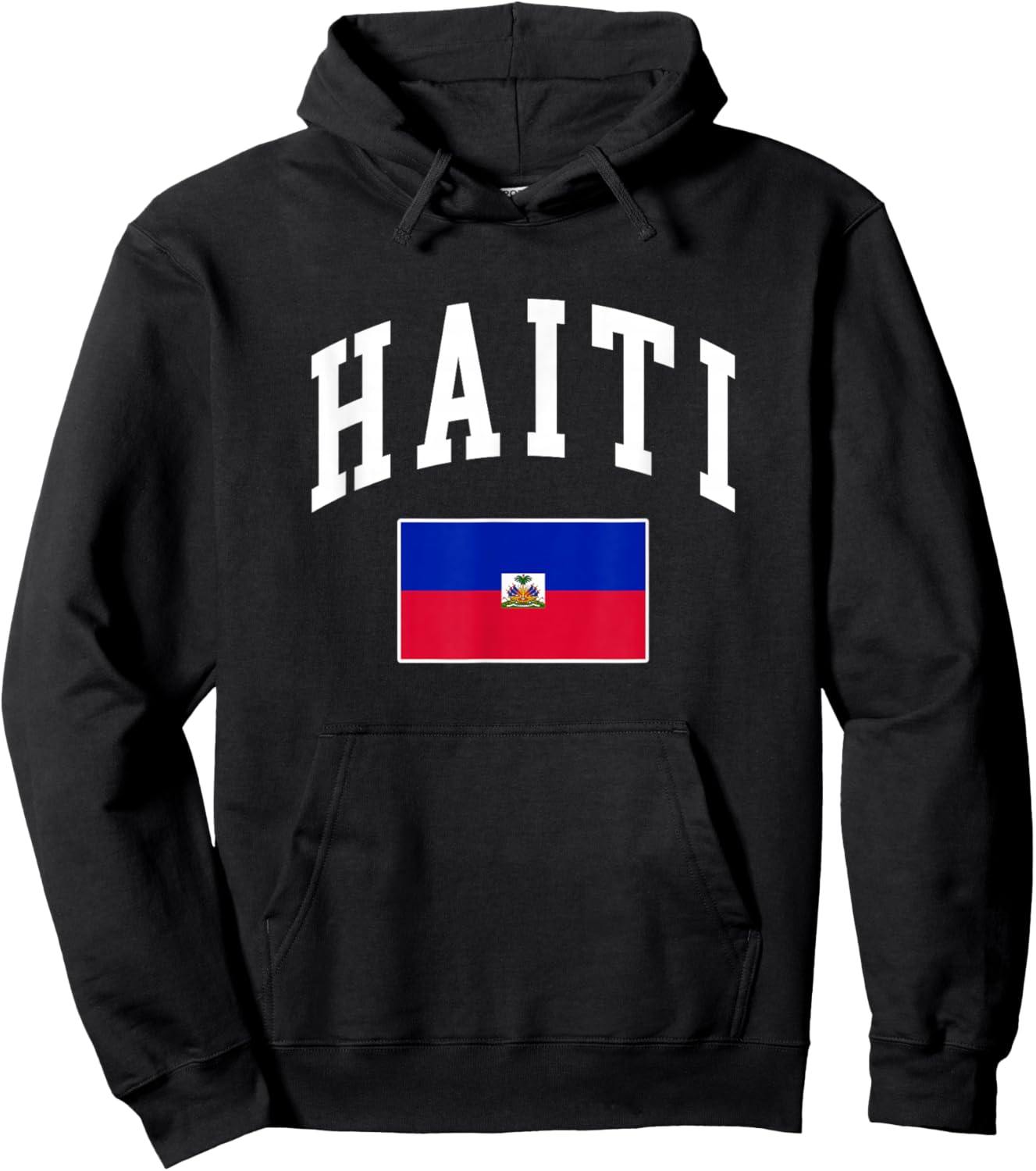 Haiti Haitian Flag Retro Vintage Classic Graphic Hoodie - Hoodie | Black