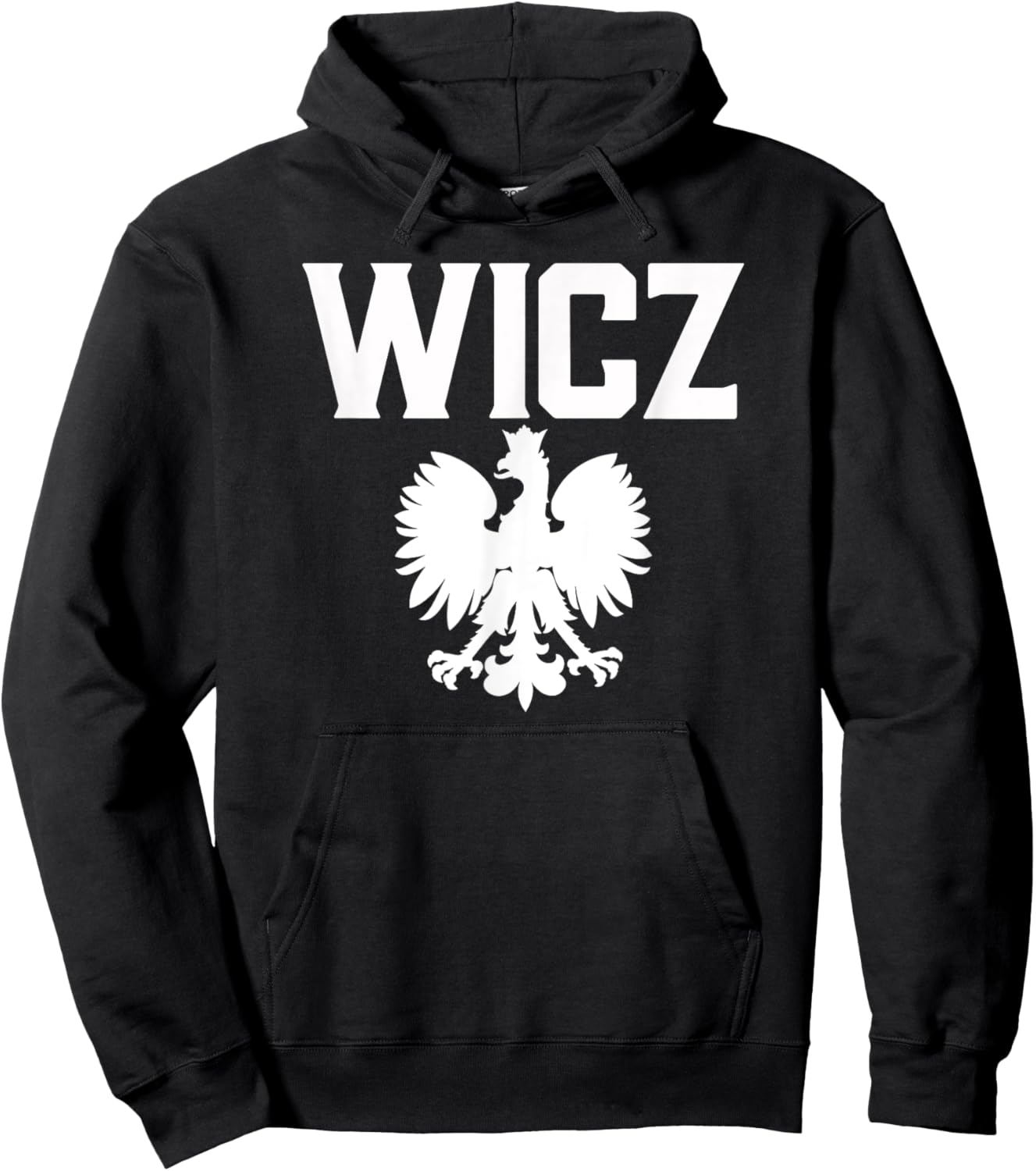 WICZ Polish Surname Polish Falcon Polish Family Dyngus Day Hoodie - Hoodie | Black