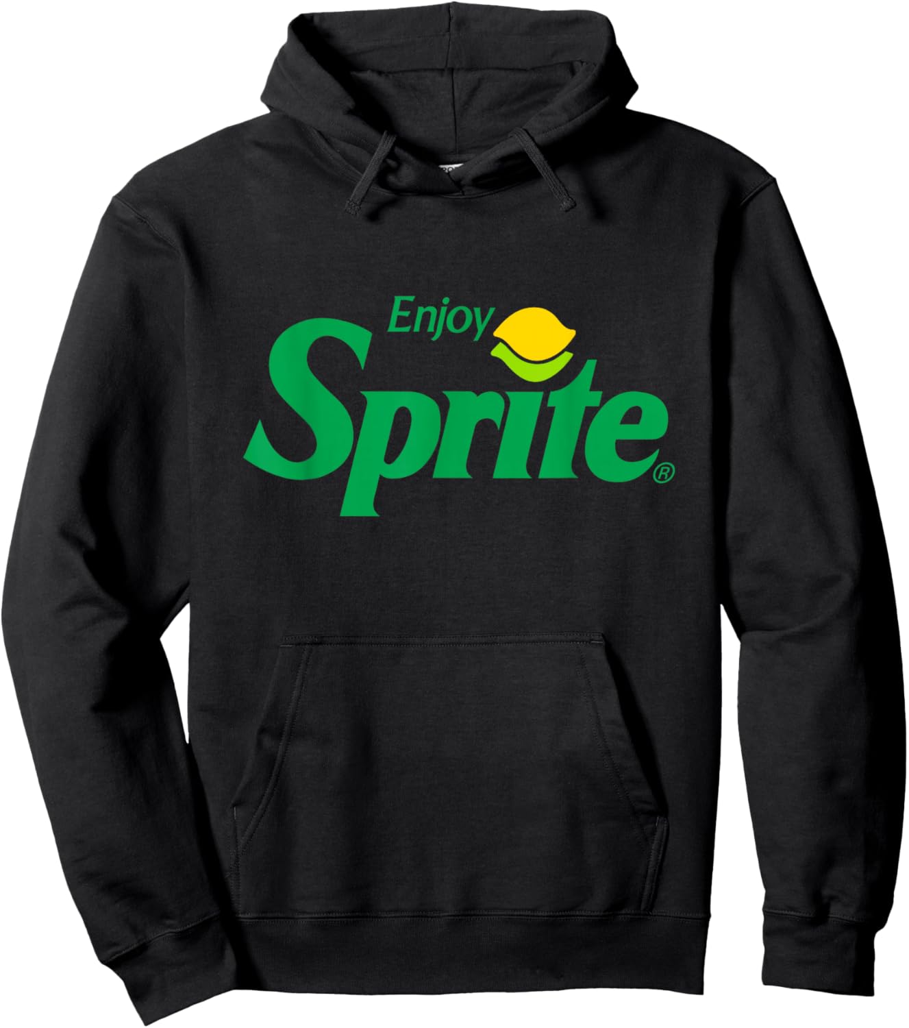 Enjoy Sprite 90s Lemon Logo Hoodie - Hoodie | Black
