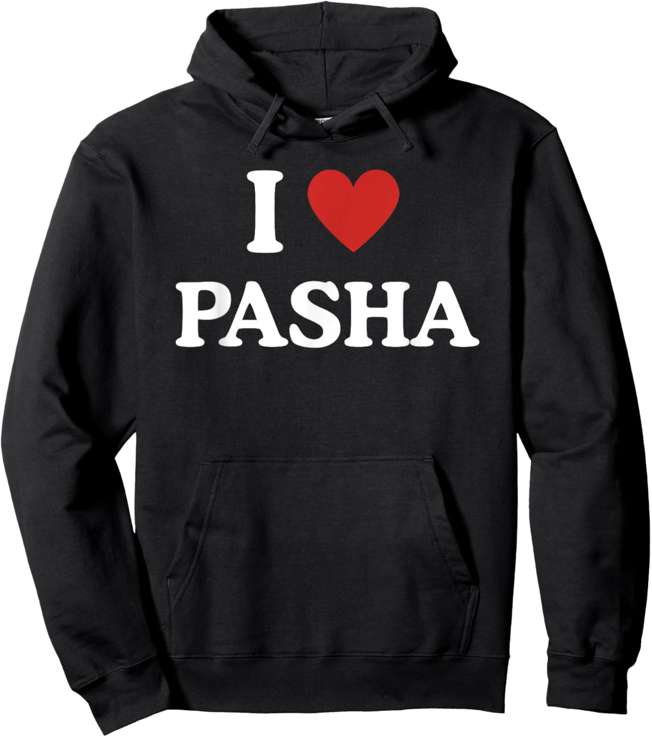 I Love Pasha I Love Pasha , black, S Hoodie - Hoodie | Black
