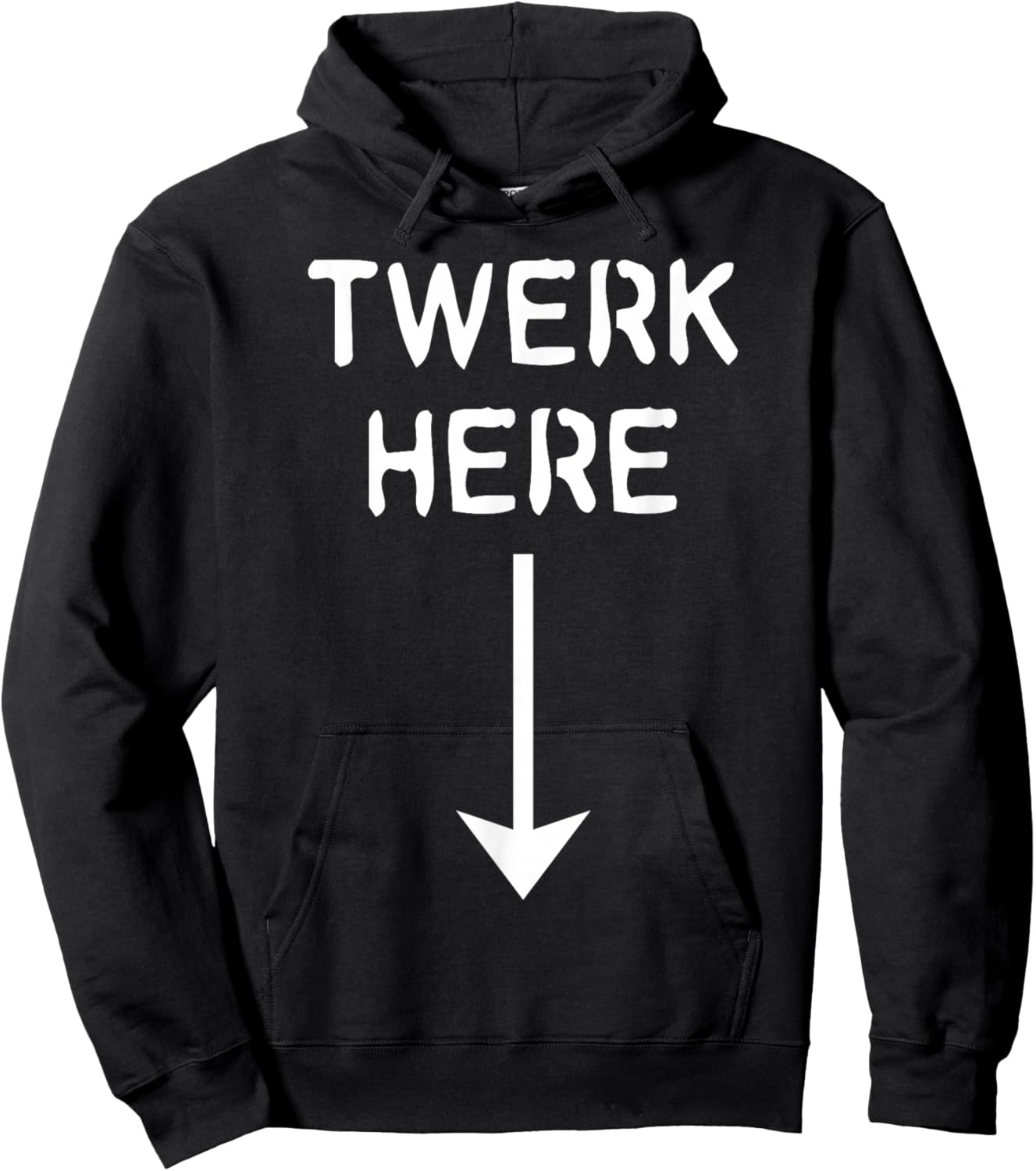 Twerk Here Hoodie - Hoodie | Black