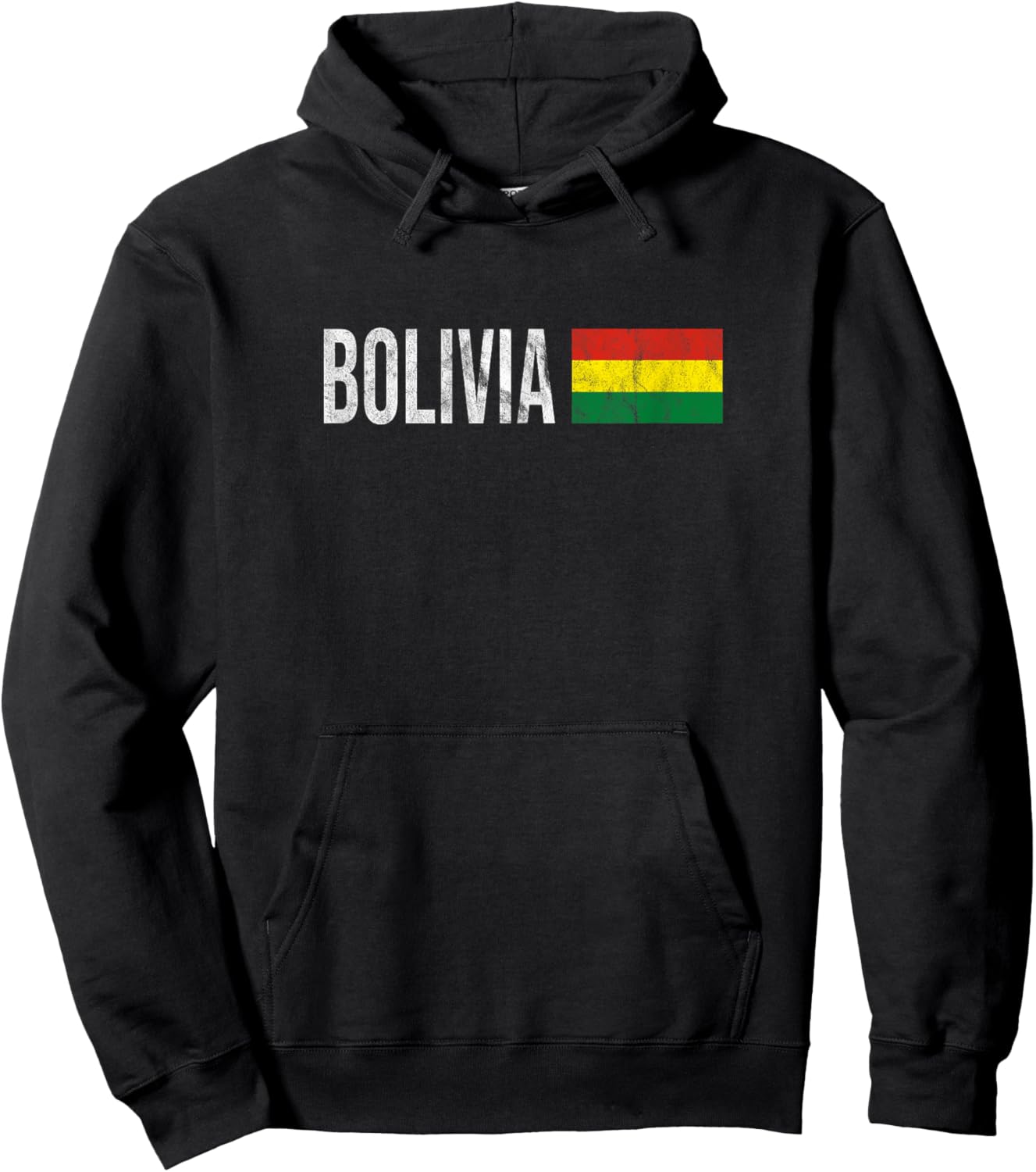 Bolivian Flag Souvenir - Retro Bolivia Design Hoodie - Hoodie | Black