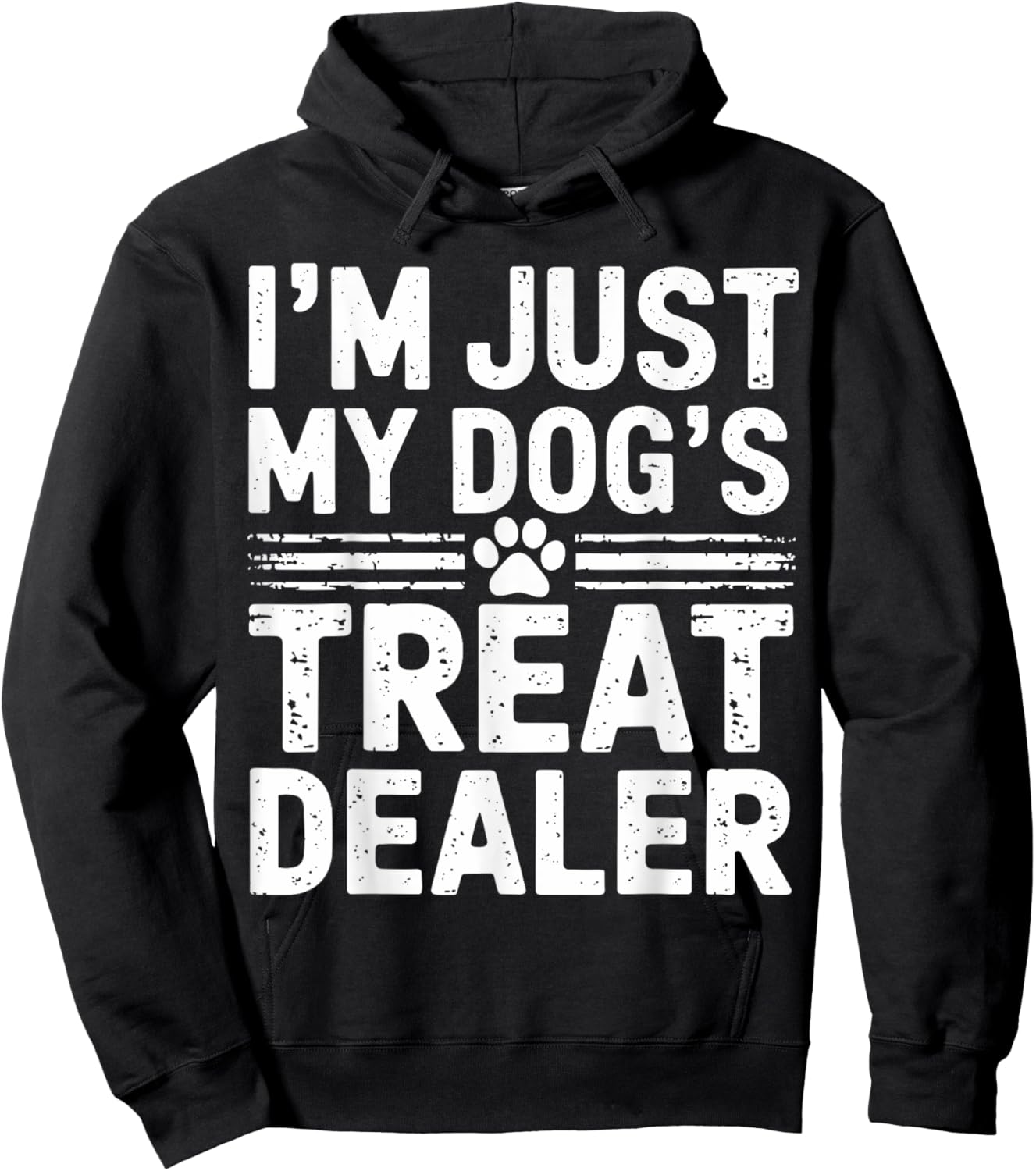 I'm Just My Dog's Treat Dealer Funny Dog Treat Dealer Women Kids Hoodie - Hoodie | Black