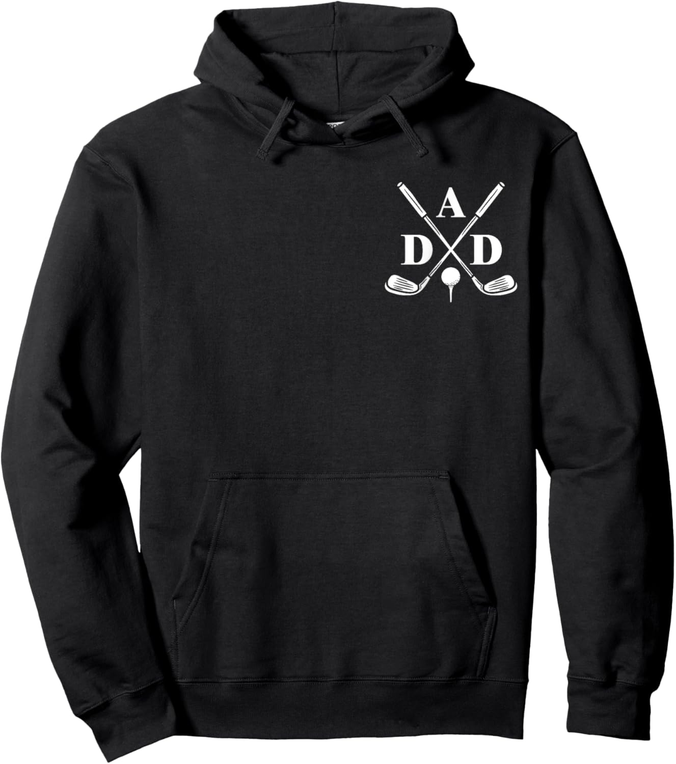 Funny Par Dad Golf Matching Golfing Quote Party Pocket Hoodie - Hoodie | Black