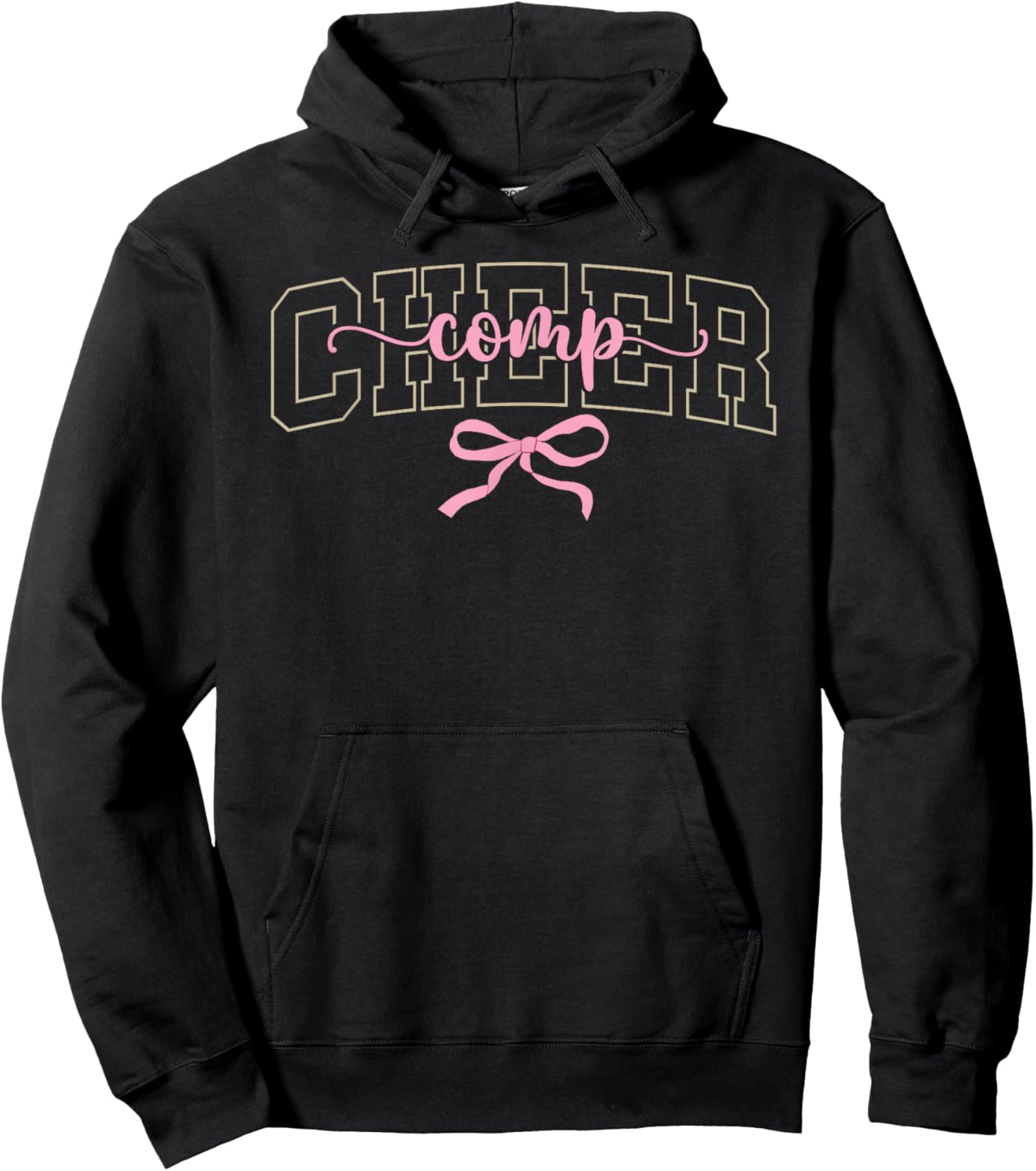 Cheer Comp Day Cheerleader Competition Day Coquette Hoodie - Hoodie | Black