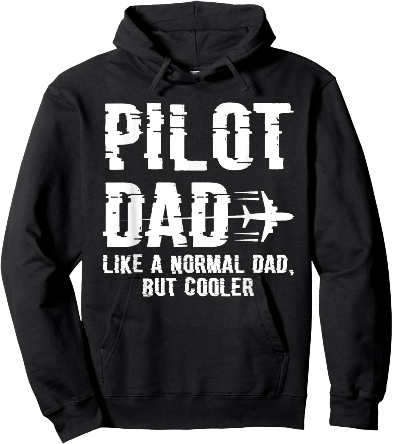 Pilot Dad Flying Aircraft Gift & Model Flight Father Hoodie - Hoodie | Black
