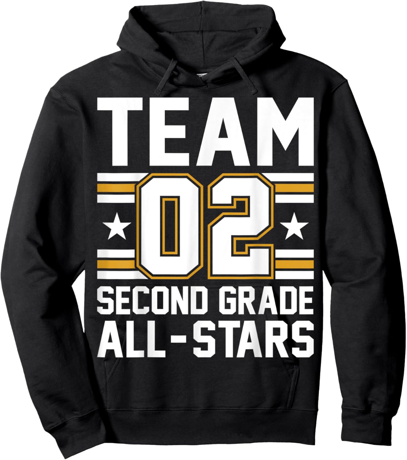 Kids Sports 02 Team Second Grade 2nd Grade All Stars Jersey Hoodie - Hoodie | Black