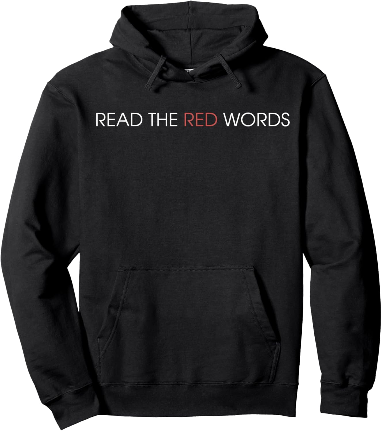 Read The RED Words Hoodie - Hoodie | Black