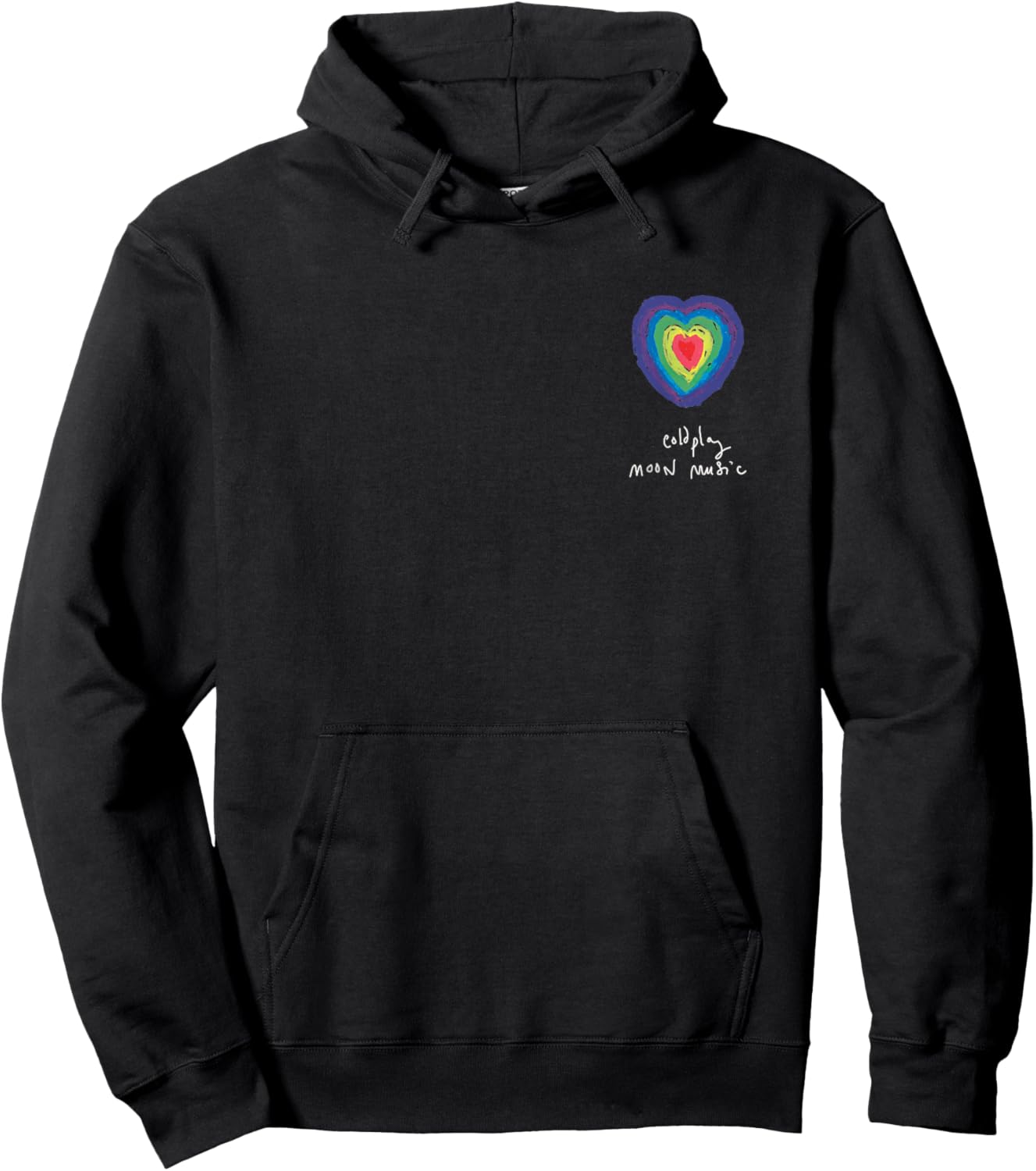 Coldplay Moon Music Heart Amazon Exclusive Hoodie - Hoodie | Black