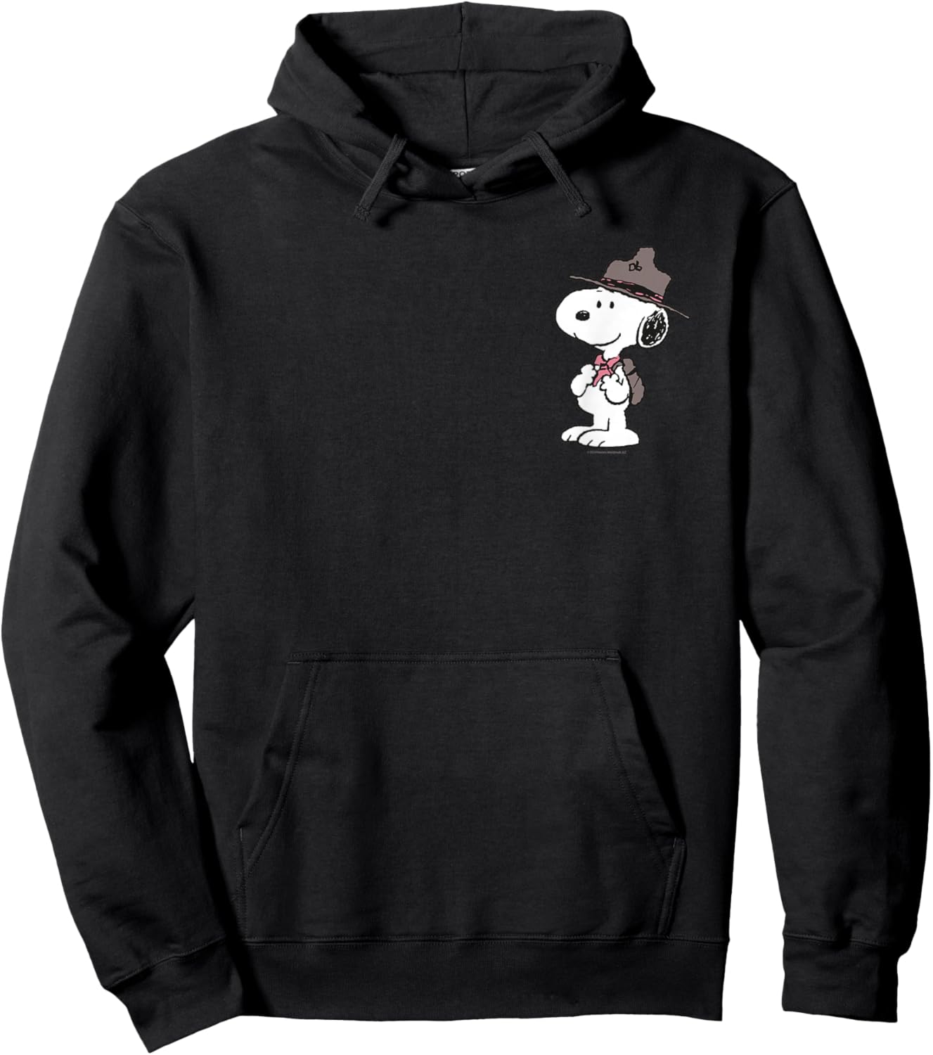 Peanuts - Snoopy The Fearless Scout Small Hoodie - Hoodie | Black