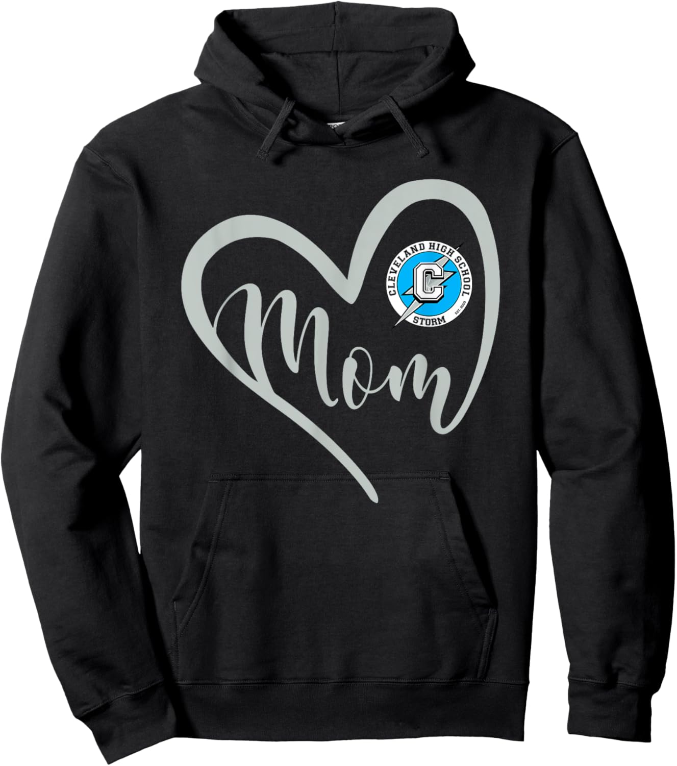 Cleveland Storm Logo Heart Mom HS Hoodie - Hoodie | Black