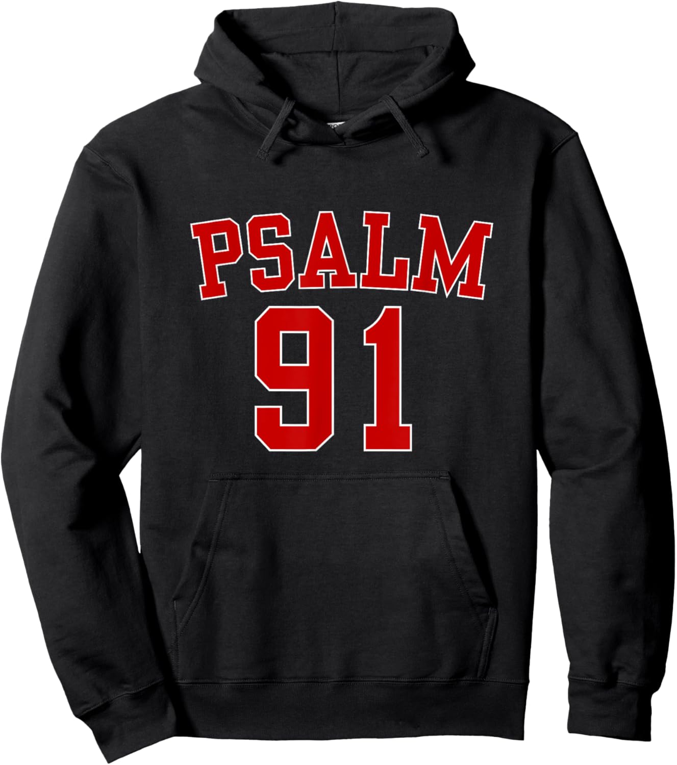Psalm 91 Christian Blessed Religious Hymn Christ Jesus Love Hoodie - Hoodie | Black