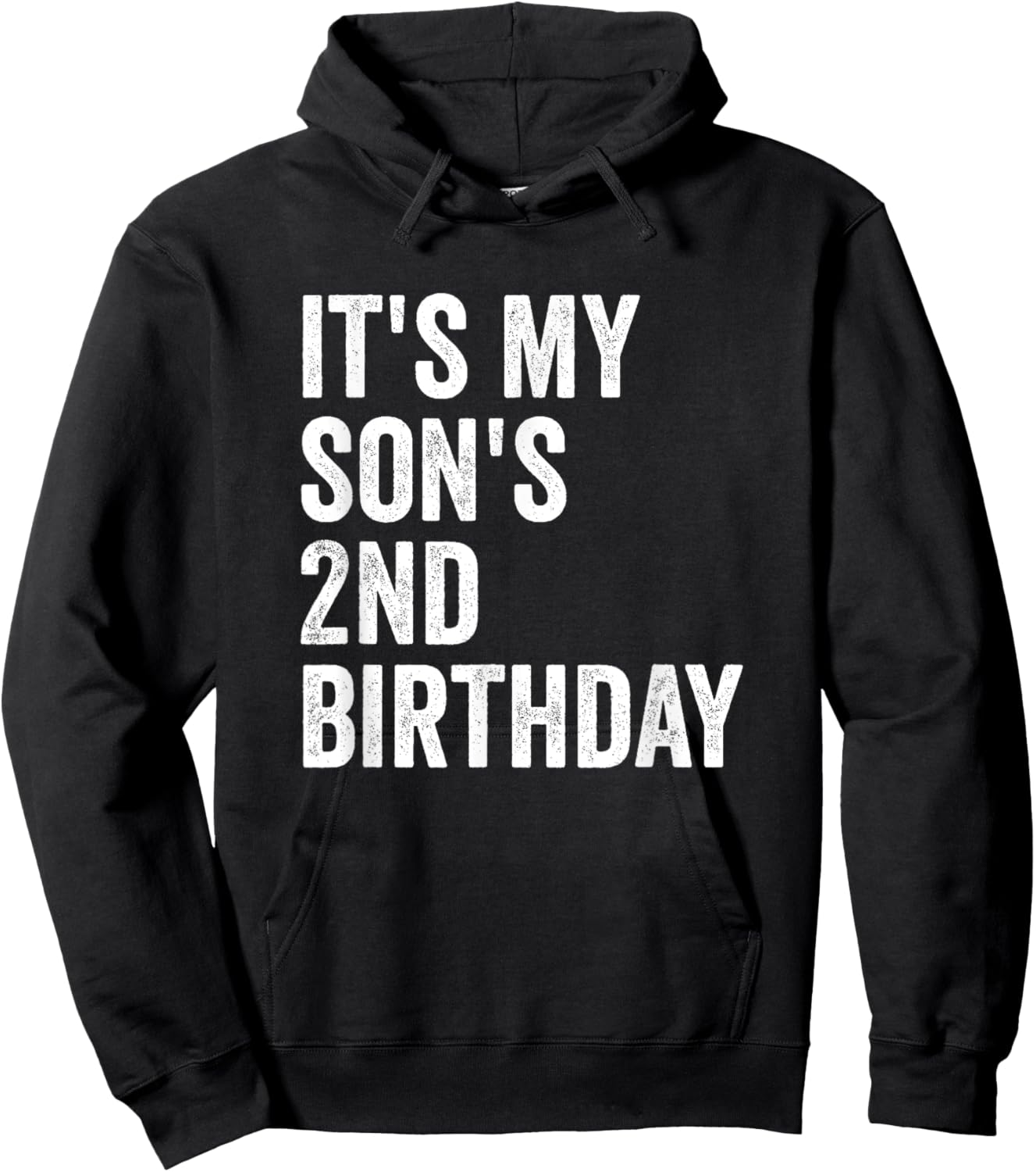 It's My Son's 2nd Birthday Hoodie - Hoodie | Black