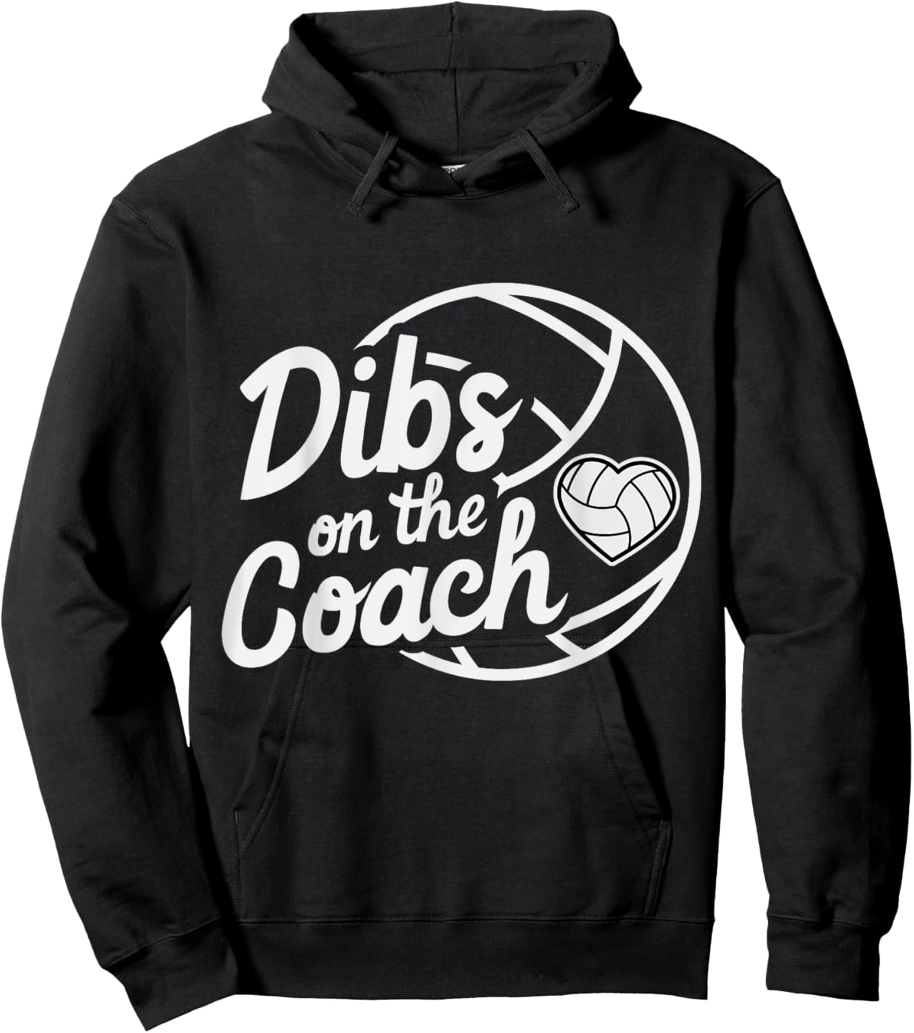 Dibs On The Coach Volleyball Coach's Wife Sport family Hoodie - Hoodie | Black
