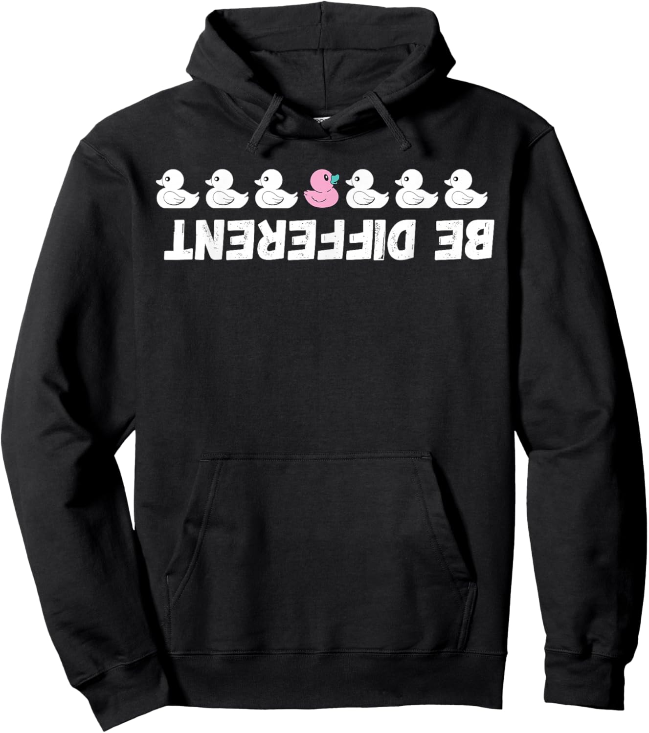 Upside Down Be Different Shirt Men Women Kids Hoodie - Hoodie | Black