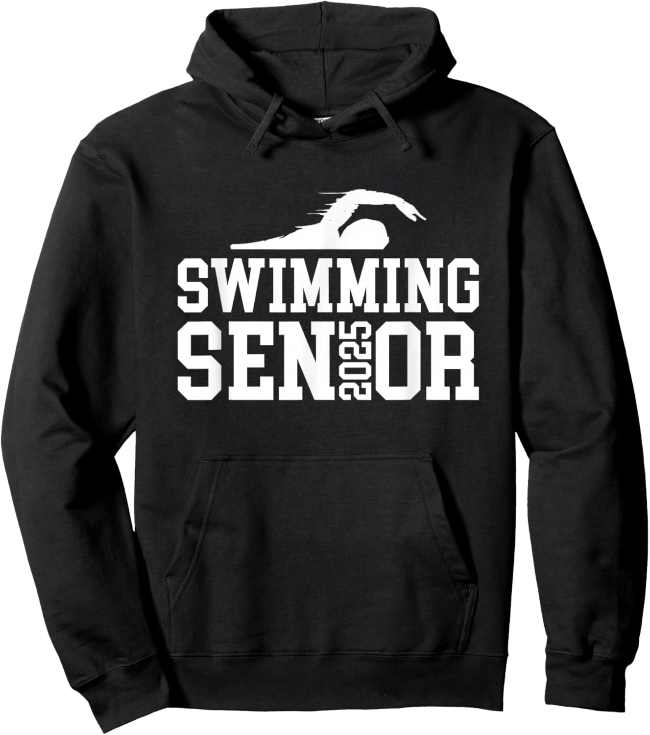 Class of 2025 Swimming Senior Night Hoodie - Hoodie | Black