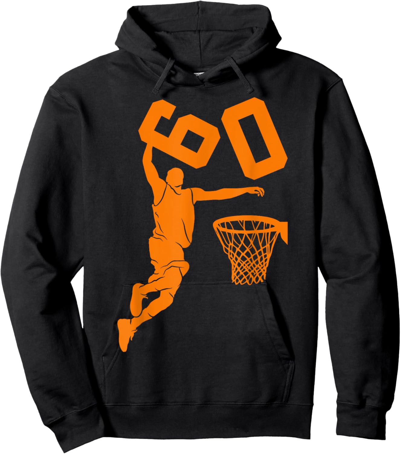 60 Years Basketball 60th Birthday Hoodie - Hoodie | Black