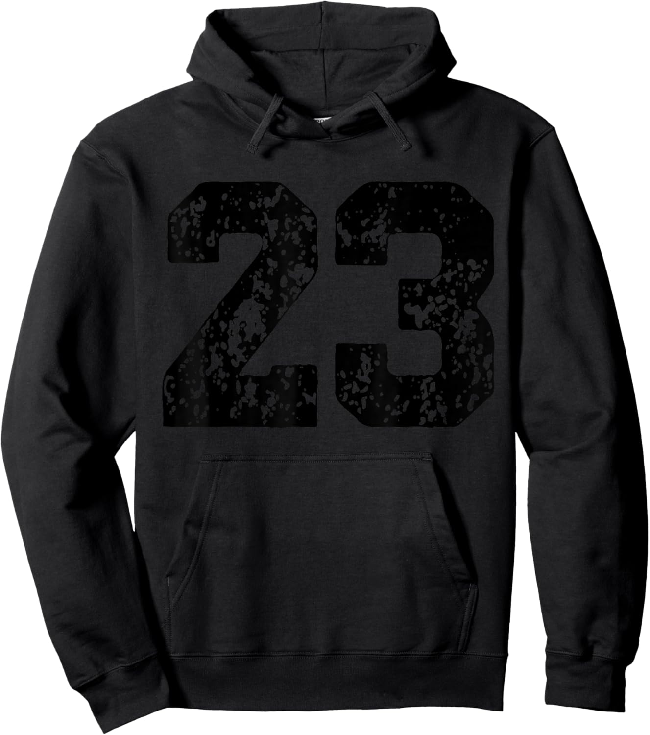 Number 23 Black Best Classic College Style Birthday Funny Hoodie - Hoodie | Black