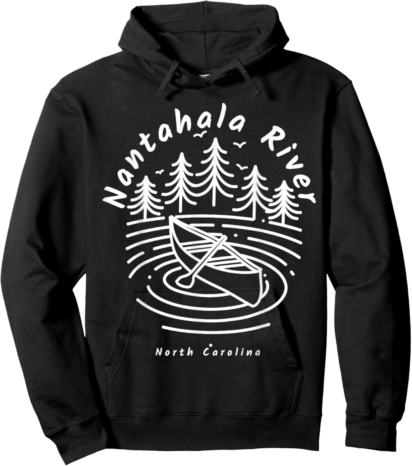 Nantahala River North Carolina Hoodie - Hoodie | Black
