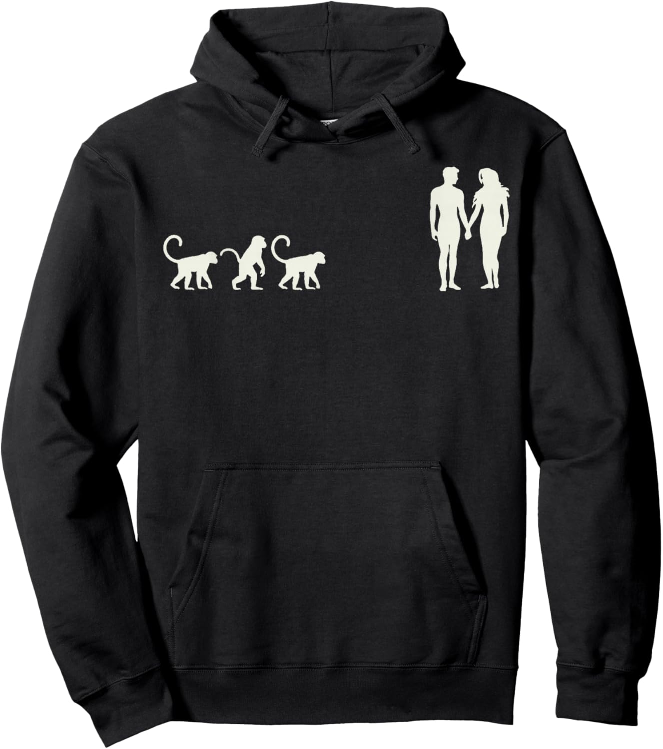 God Created Them Male and Female Hoodie - Hoodie | Black