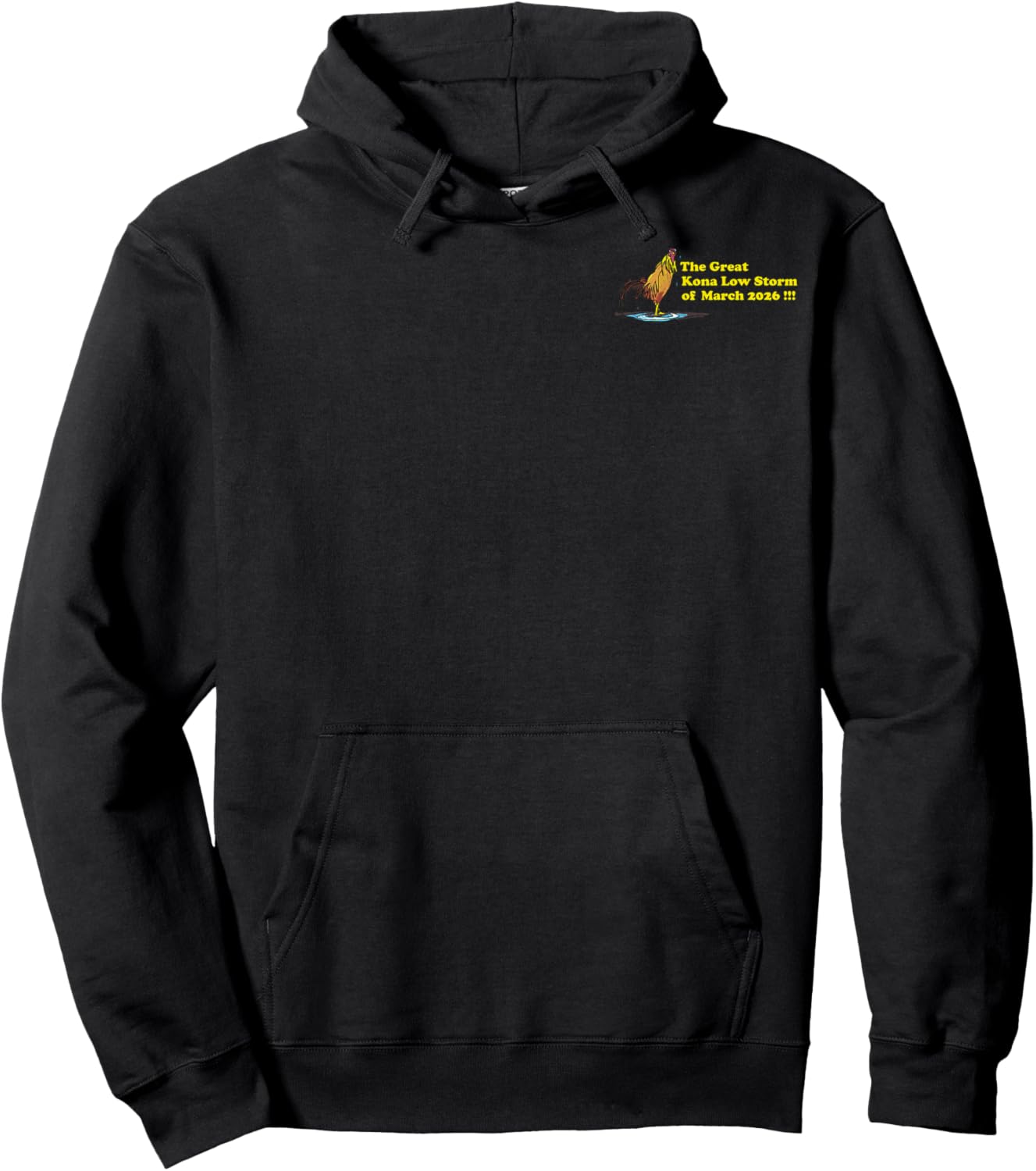 Back Design: The Great Kona Low Storm! Hoodie - Hoodie | Black