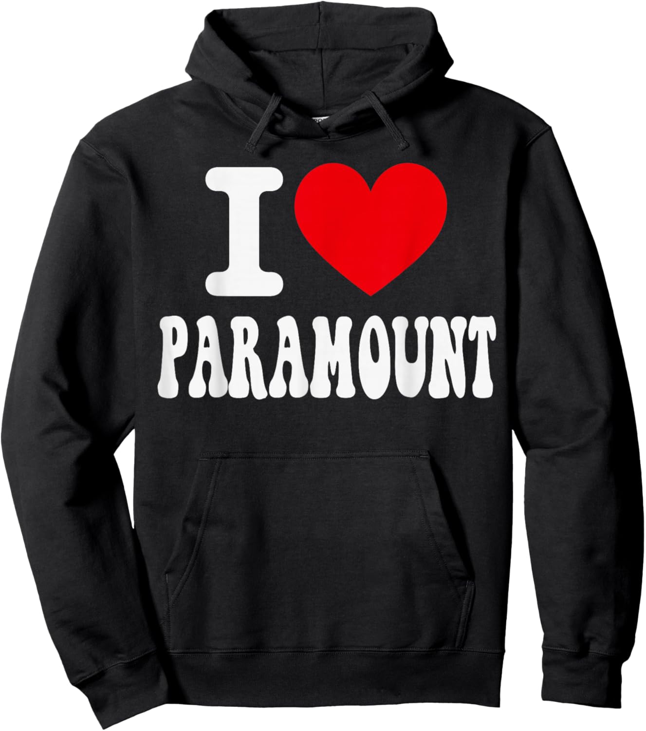 I Love Paramount California Heart Souvenir CA City Pride Hoodie - Hoodie | Black