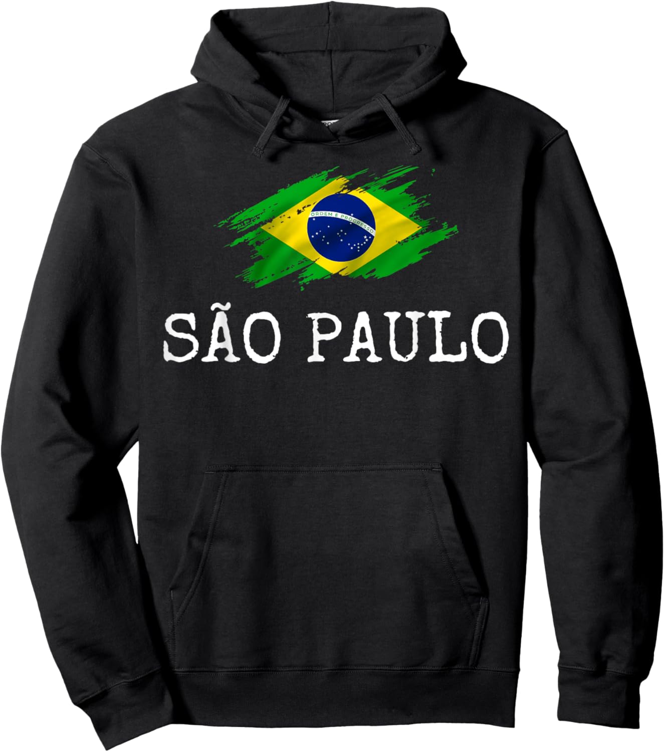 Sao Paulo Brazil Country City Brazilian Fun Women Men Pun Hoodie - Hoodie | Black