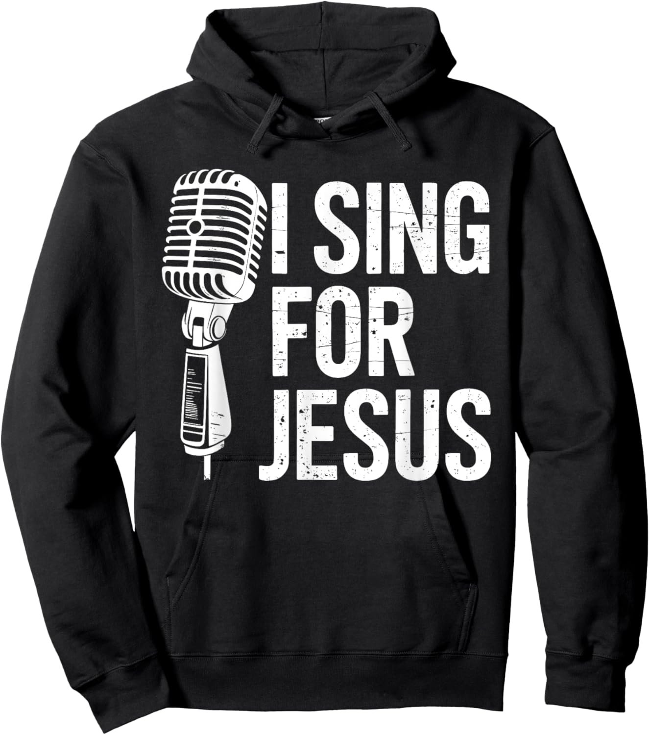 I Sing For Jesus Christian Church Singer Singing Hoodie - Hoodie | Black