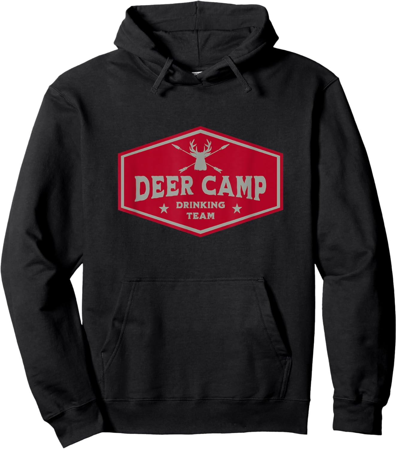 Deer Camp Drinking Team - Funny Hunting Hoodie - Hoodie | Black