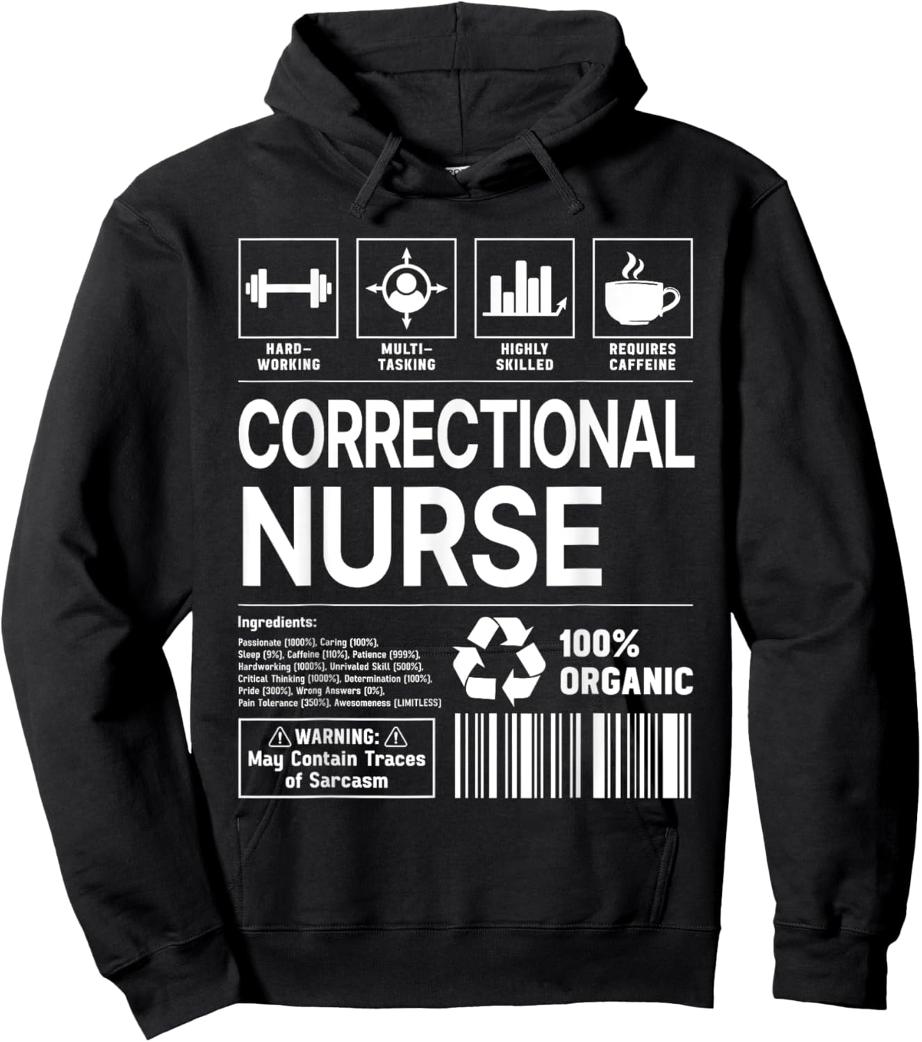Correctional Nurse Handling Information Hoodie - Hoodie | Black