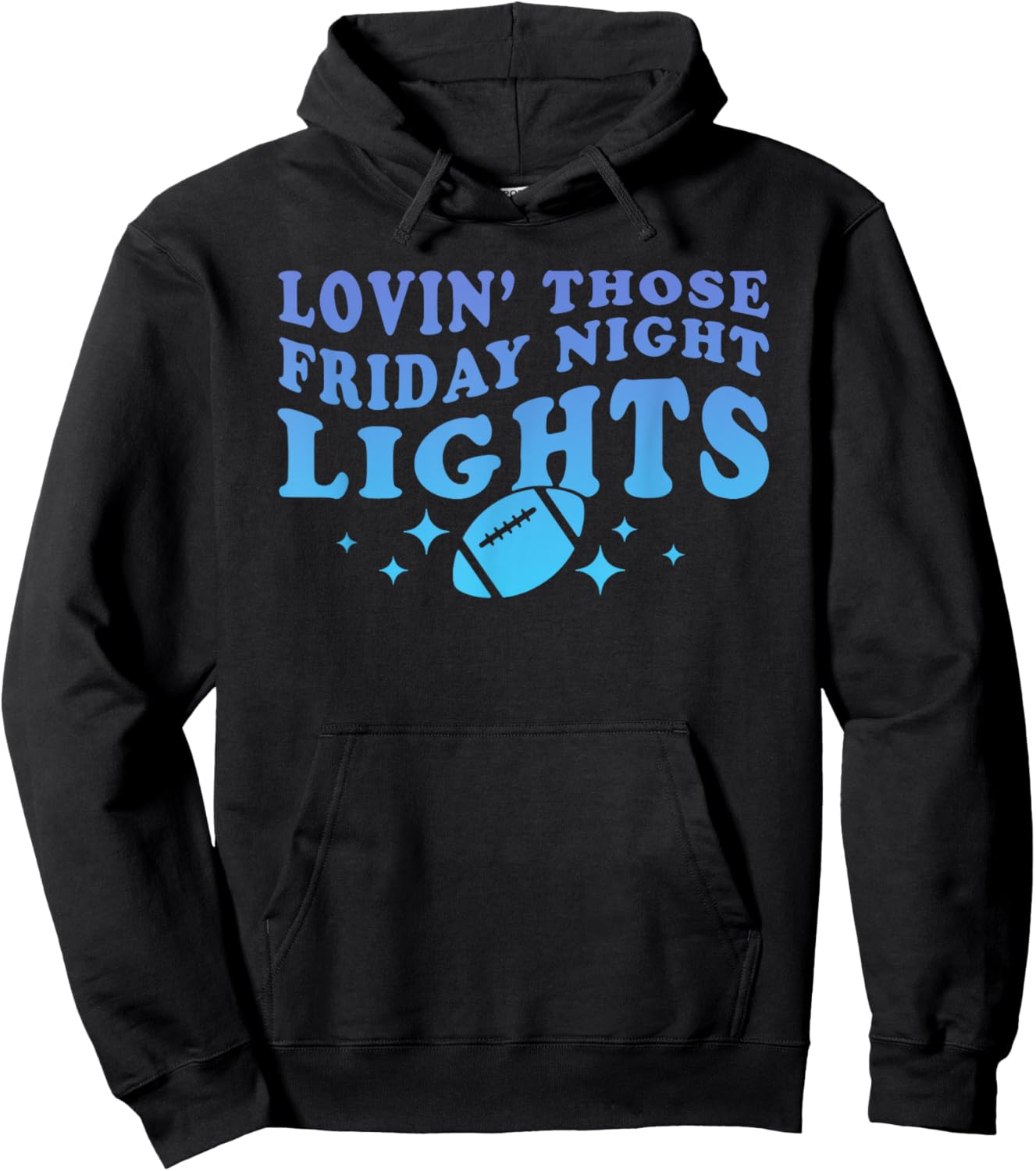 Lovin' Those Friday Night Lights Apparel Hoodie - Hoodie | Black