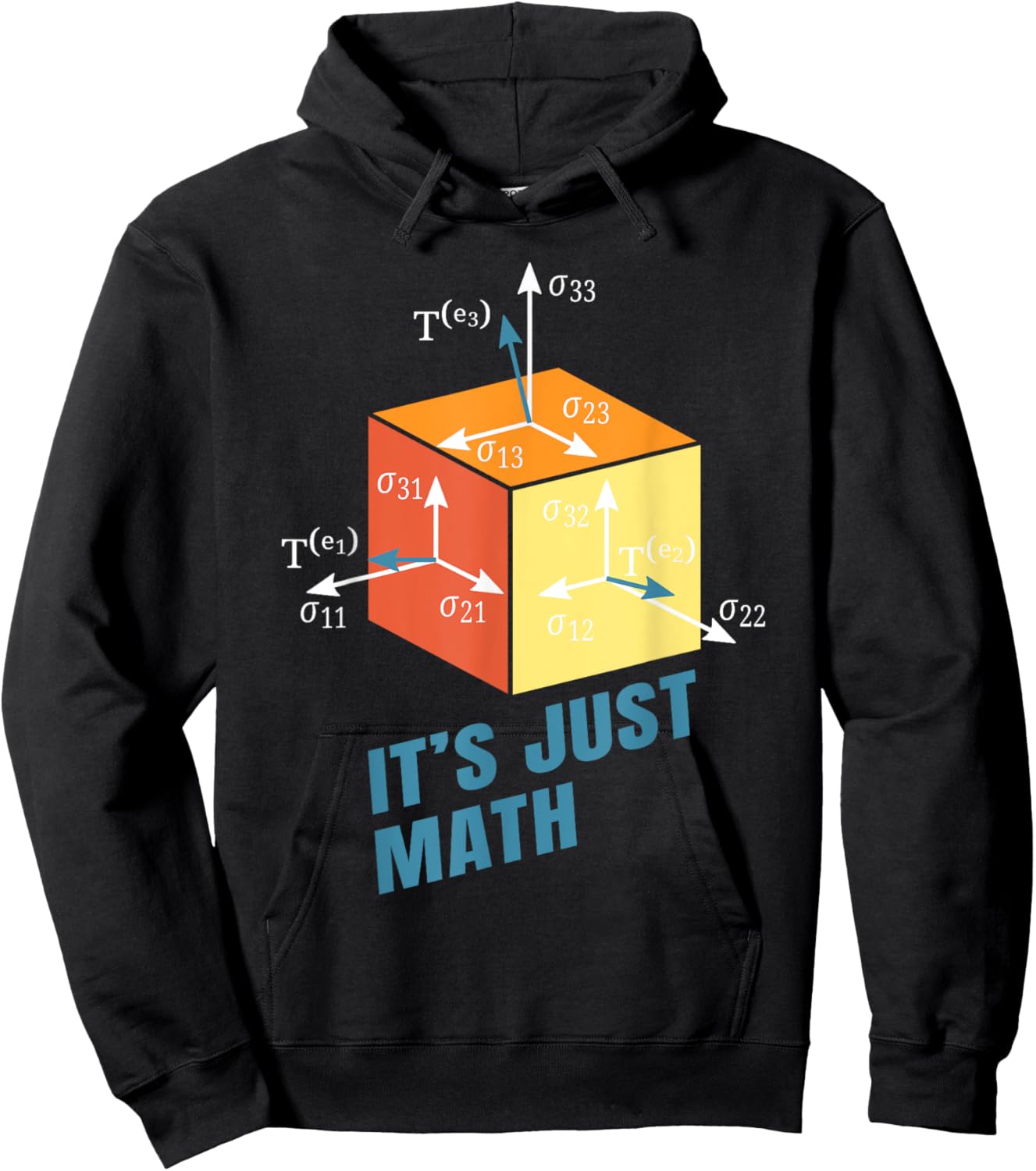 It's Just Math Hoodie - Hoodie | Black