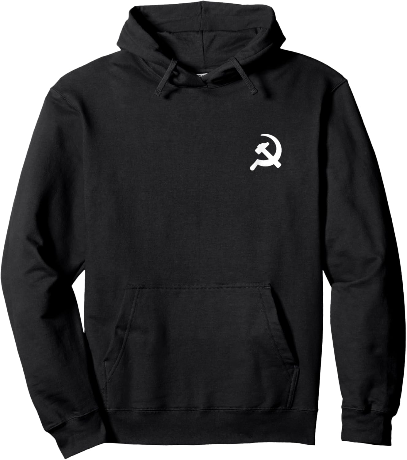 Hammer Sichel Minimalistische Grafik Kommunismus Sozialismus Hoodie - Hoodie | Black