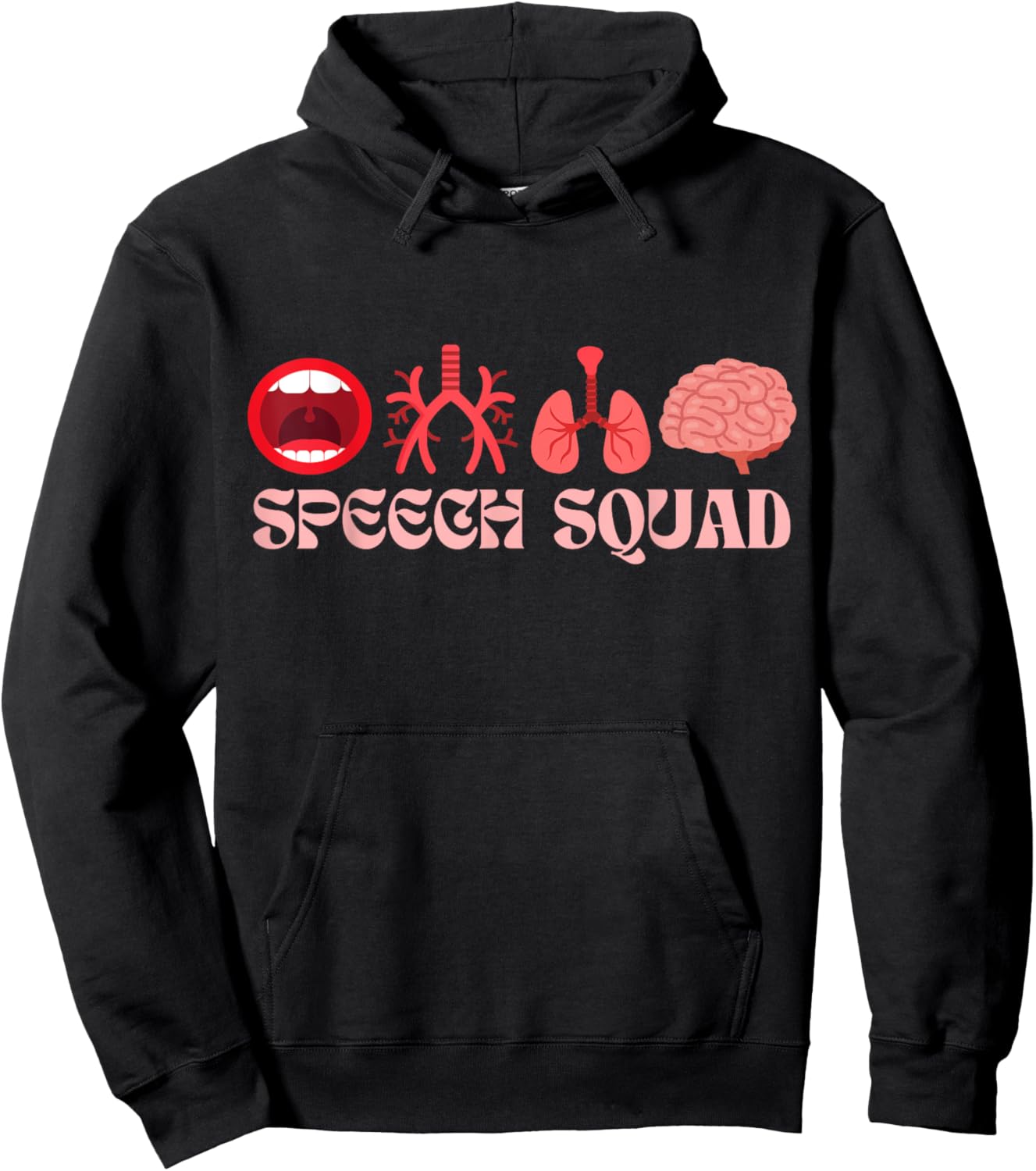 Speech Squad - SLP Speech Therapy Hoodie - Hoodie | Black