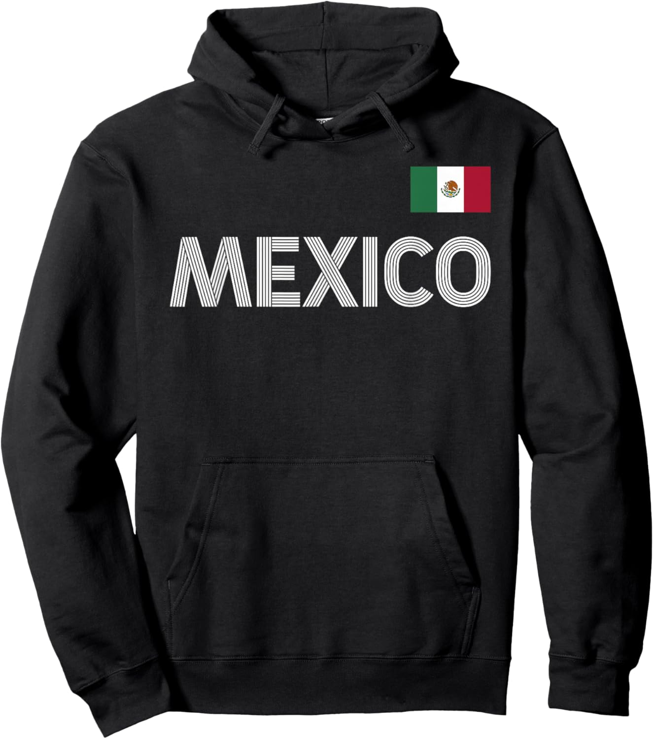 Mexico Vintage Mexican Flag Pride Hat Jersey Hoodie - Hoodie | Black