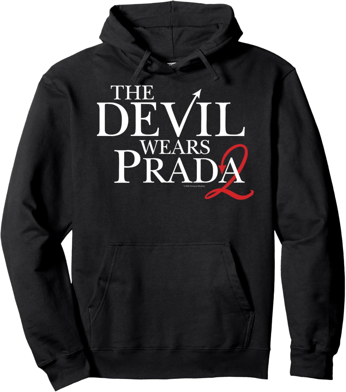 The Devil Wears Prada 2 Official Logo 2 As Red Devil's Tail Haut de Gamme Hoodie - Hoodie | Black