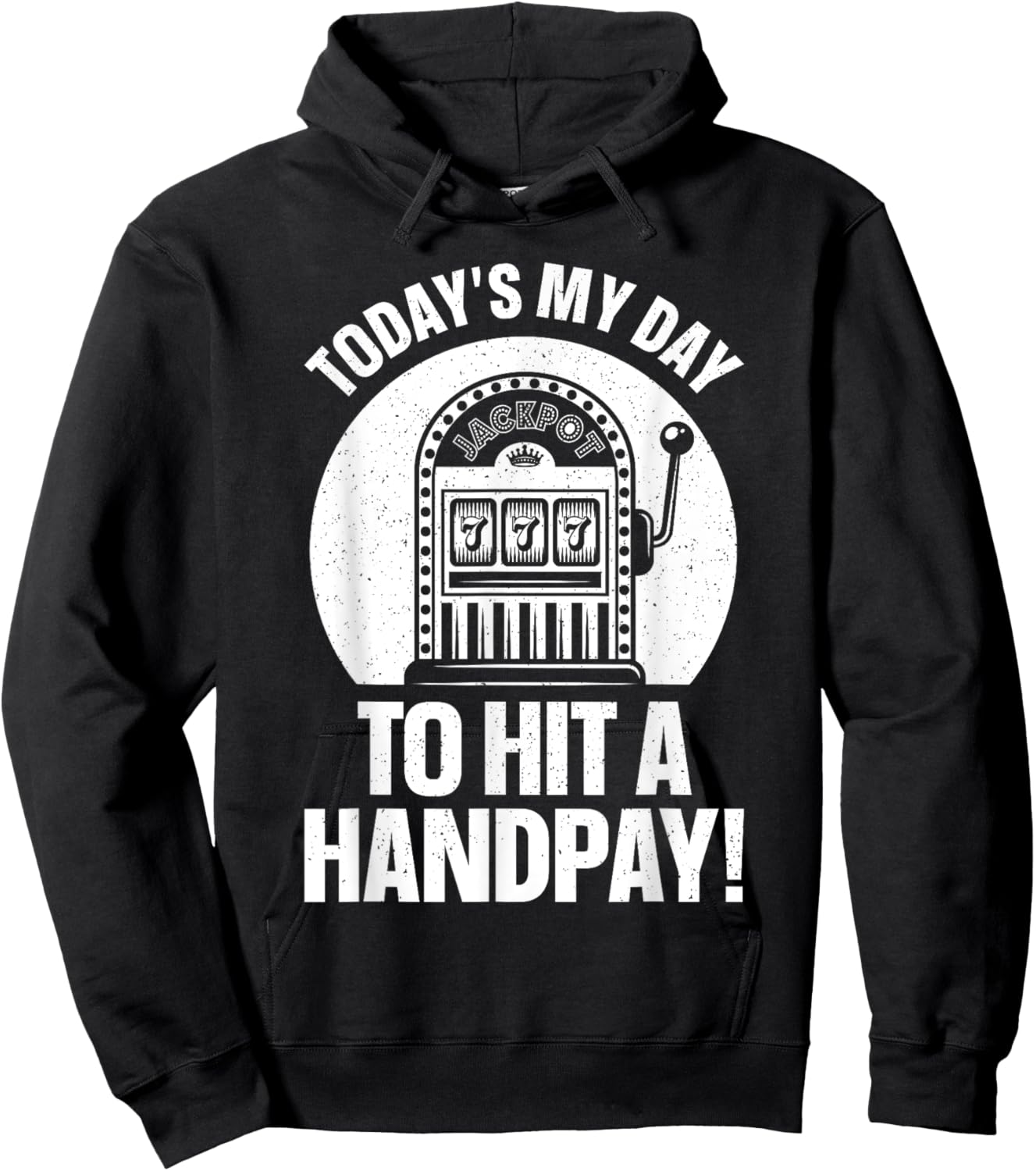 Cool Slot Machine Design Women Casino Gambling Lover Hoodie - Hoodie | Black