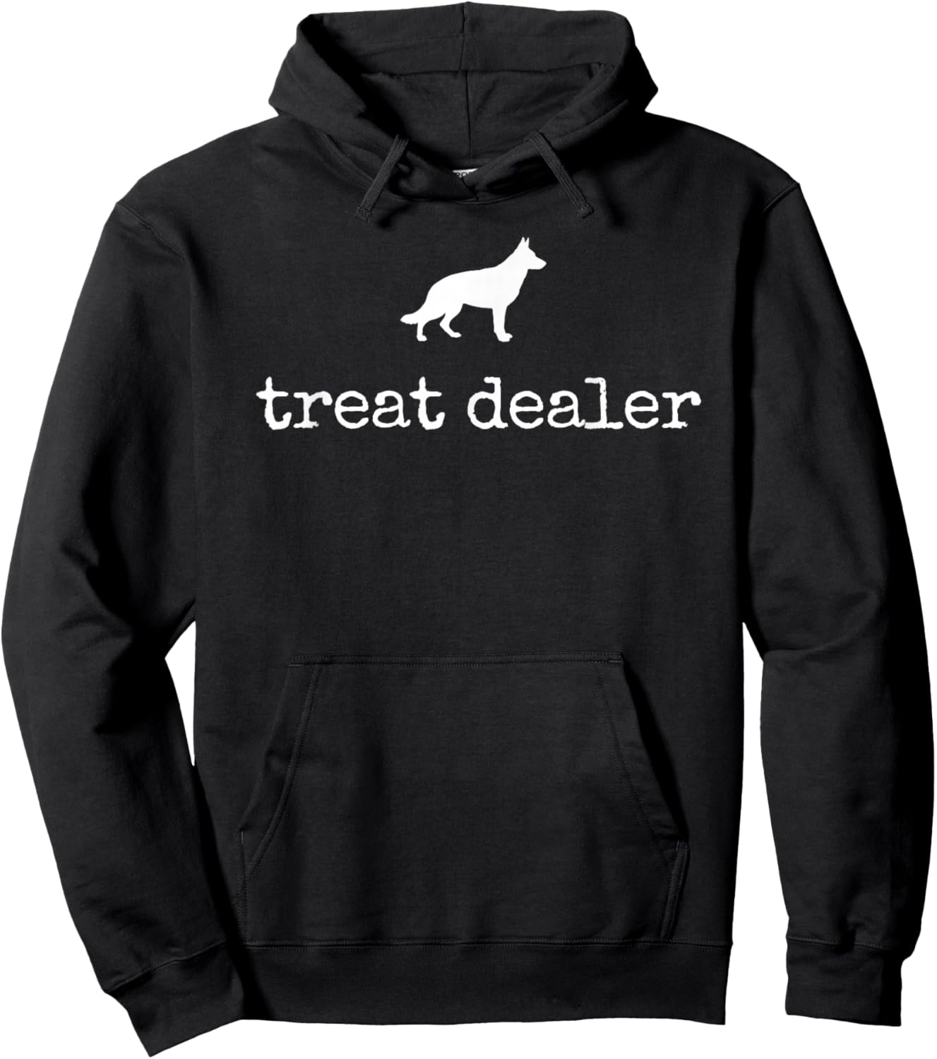 German Shepherd Treat Dealer Dog Mom Dog Dad Funny Dog Lover Hoodie - Hoodie | Black
