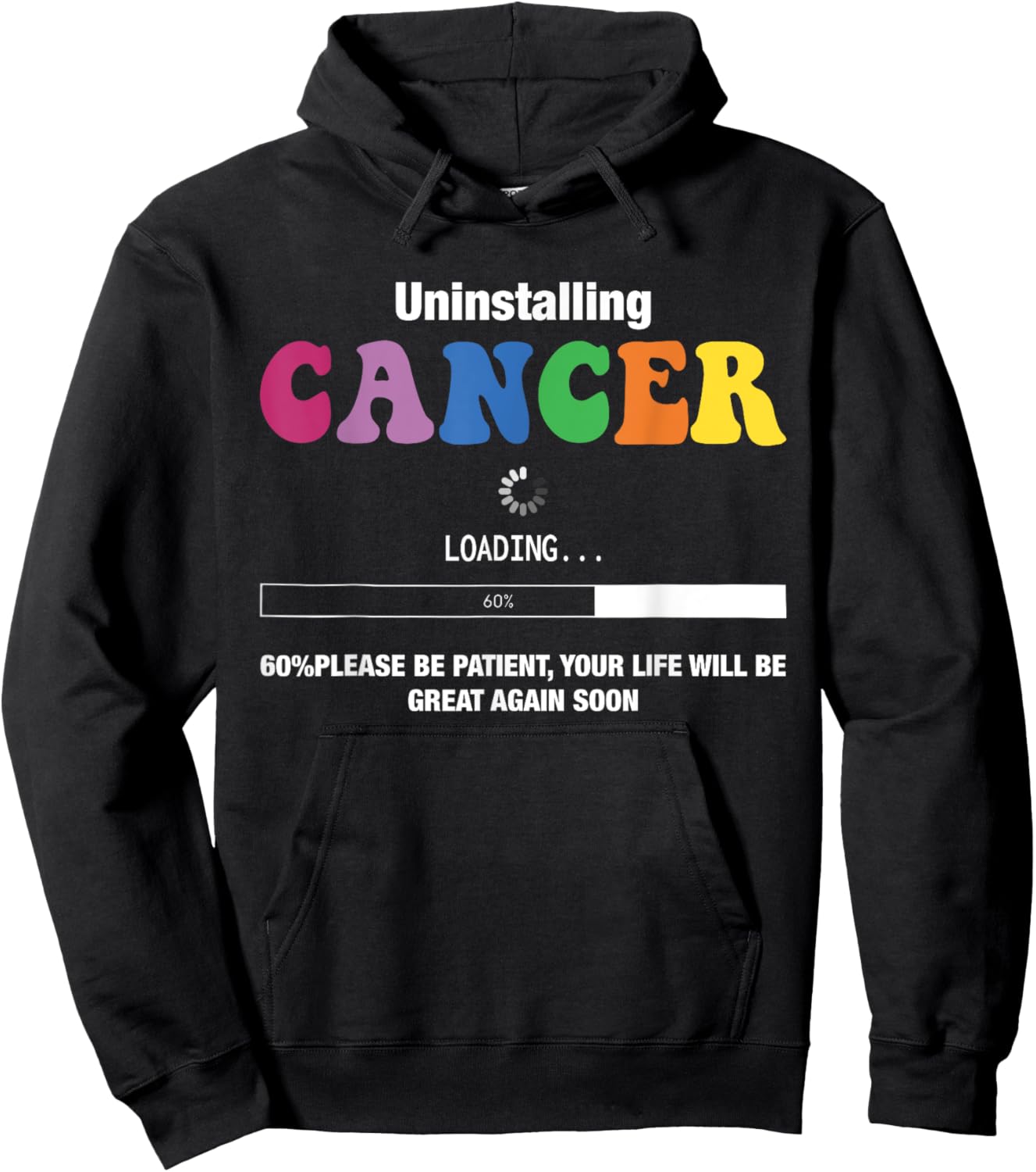 Uninstalling Cancer Loading...60% Cancer Awareness Hoodie - Hoodie | Black