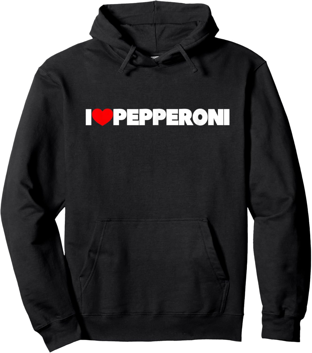 I Love Pepperoni Hoodie - Hoodie | Black