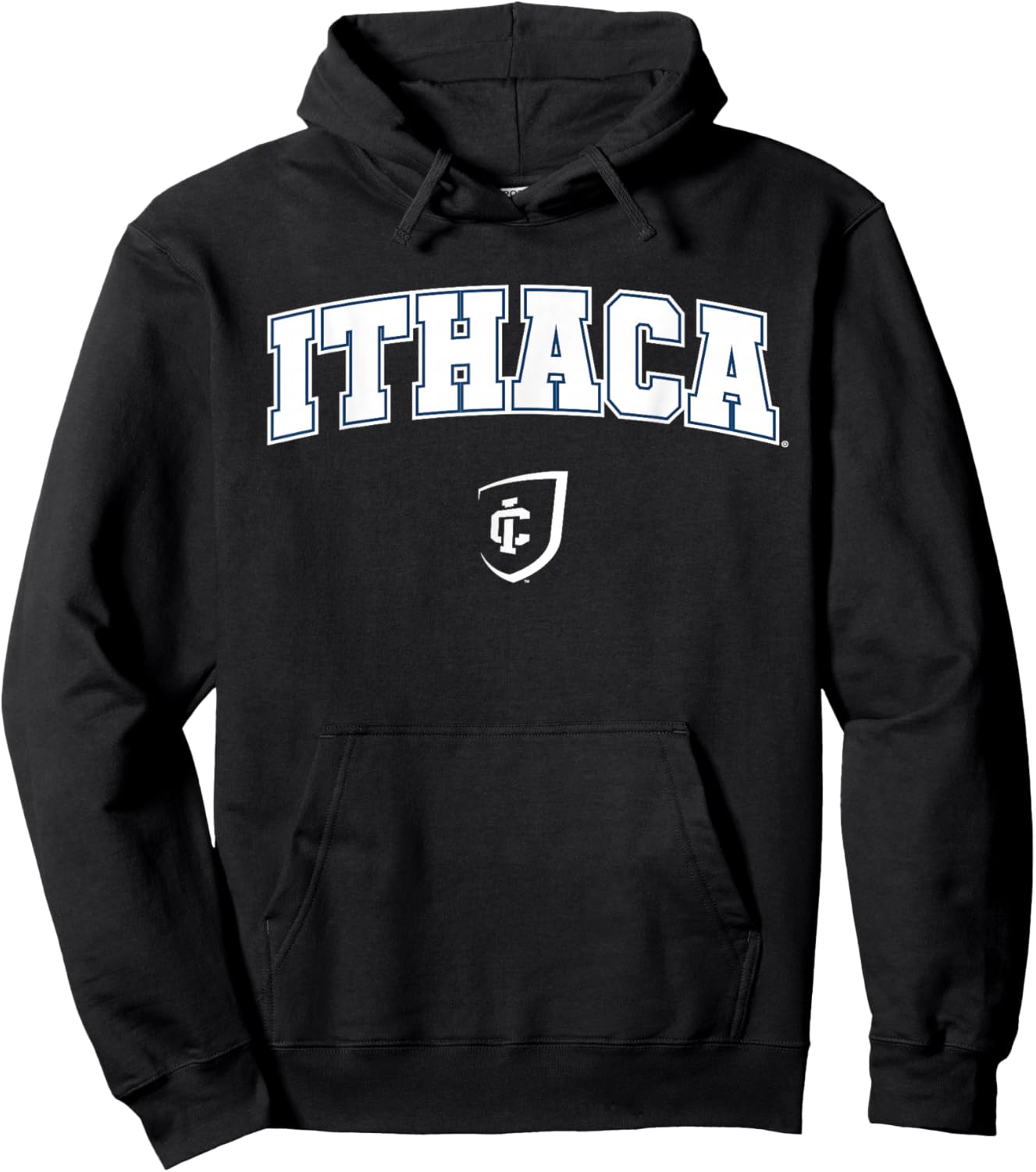 Ithaca College Bombers Arch Logo Hoodie - Hoodie | Black