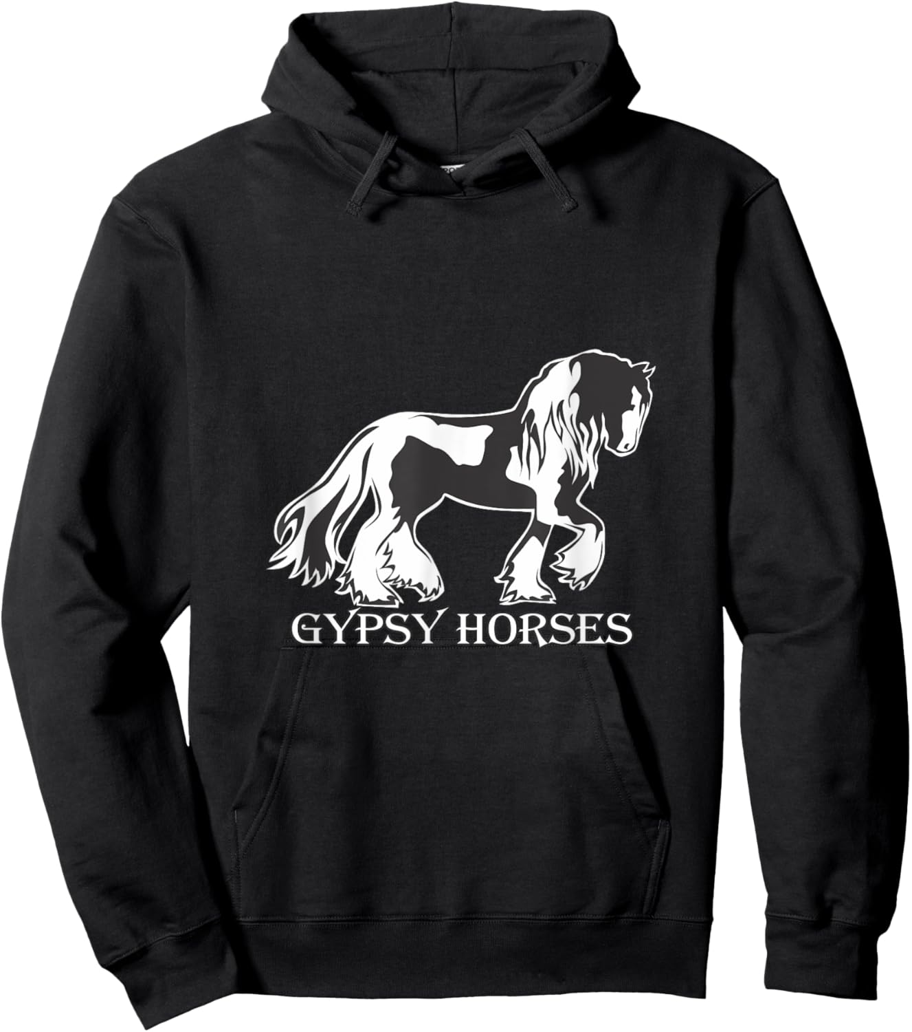 Gypsy Horses Trending Gypsy Vanner Gypsy Cob Horse Hoodie - Hoodie | Black
