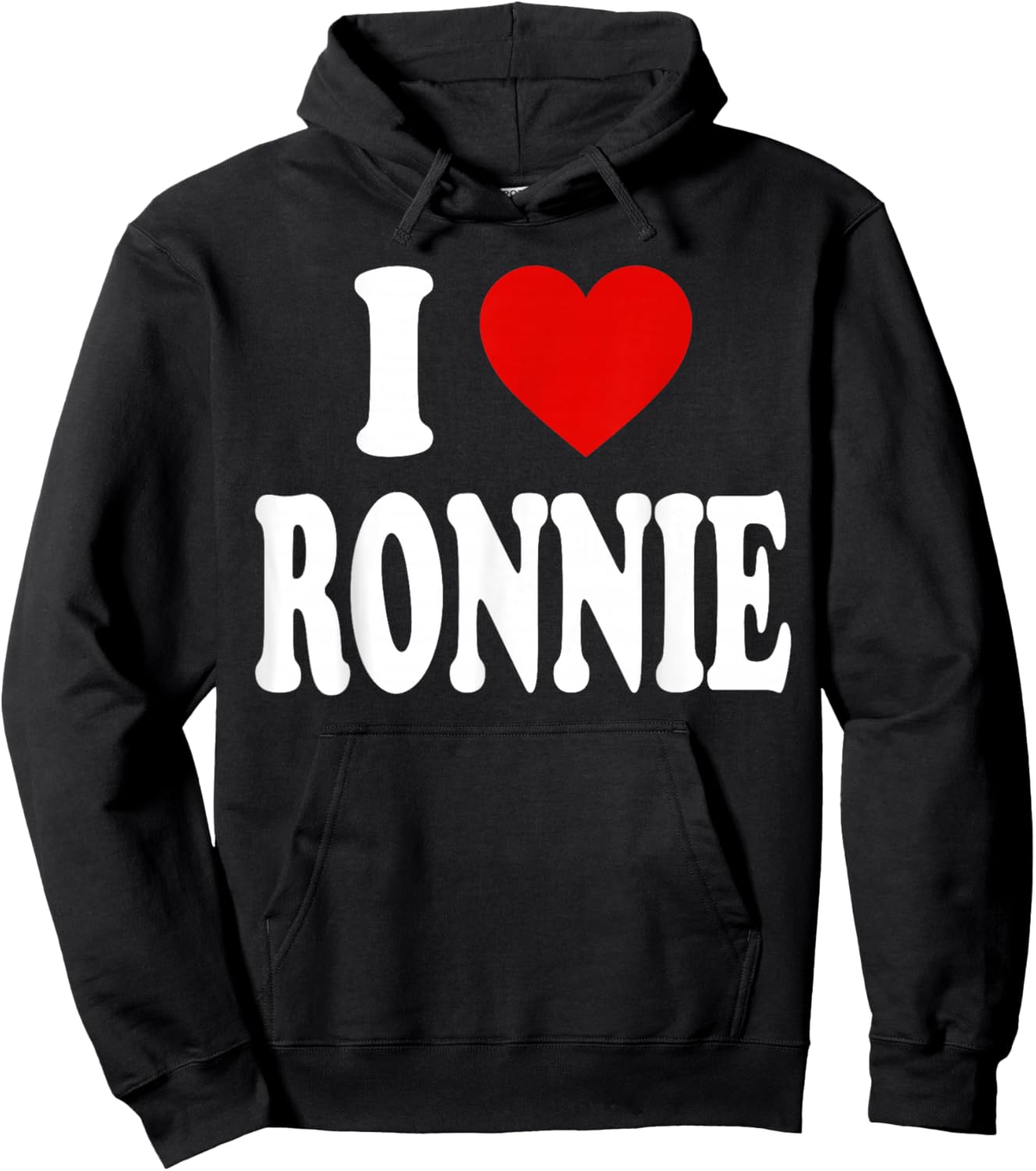 I Heart Love Ronnie Hoodie - Hoodie | Black