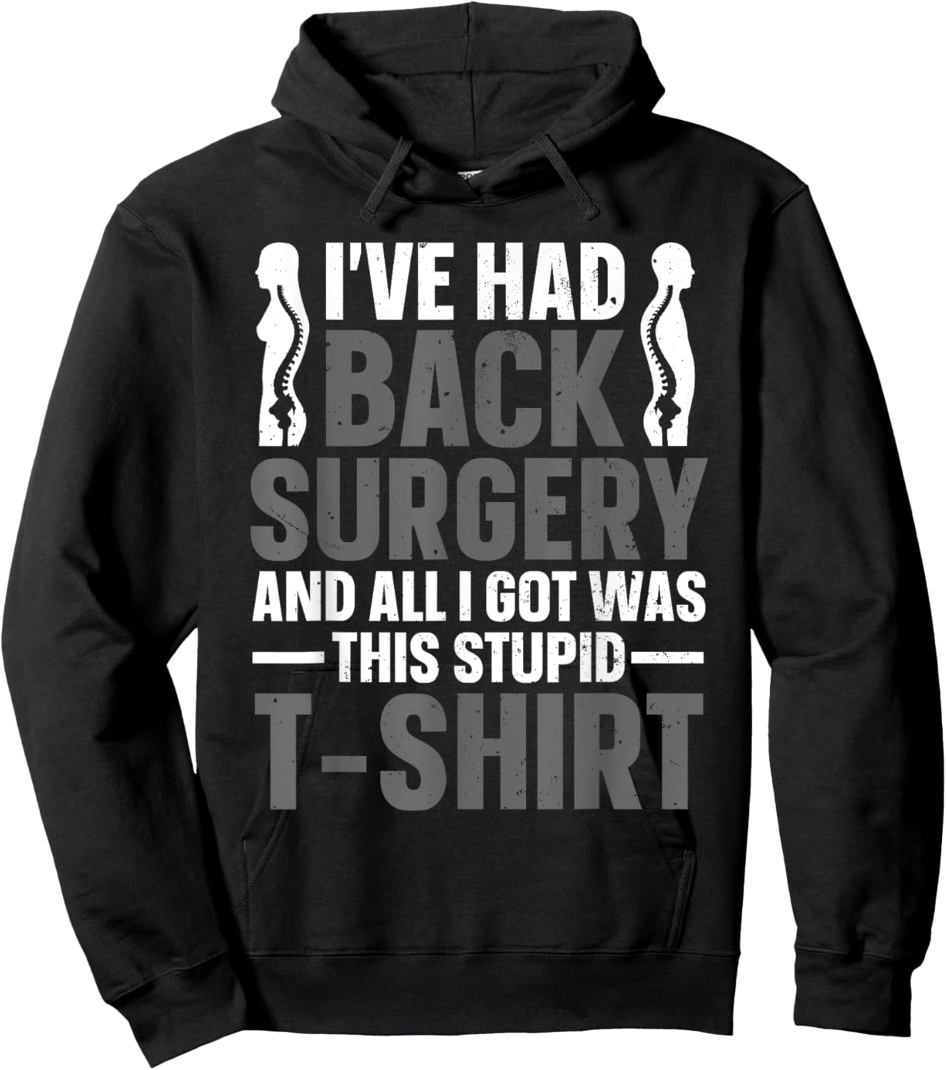 Back Surgery Recovery Design Women Post Back Surgery Hoodie - Hoodie | Black
