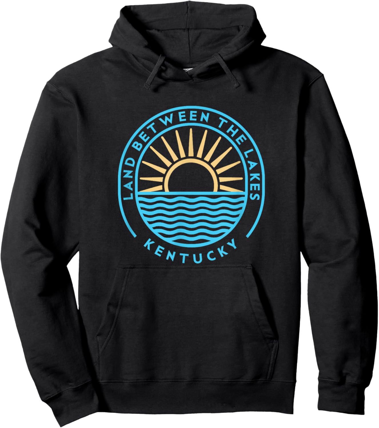 Land Between the Lakes Kentucky Outdoors Vintage Hoodie - Hoodie | Black